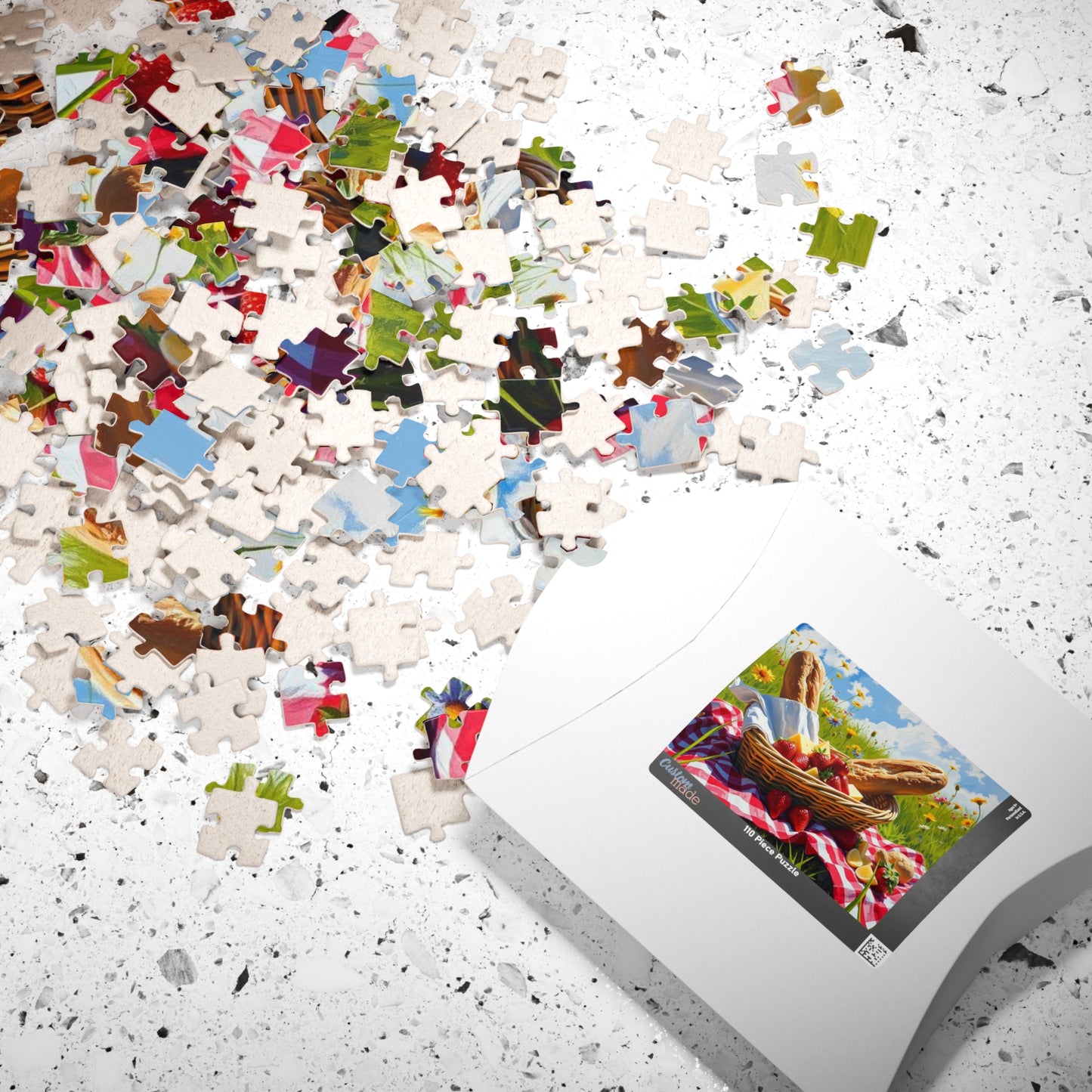 Spring Picnic Puzzle (110, 252, 520, 1014-piece) - Perfect for Family Fun, Game Night, Outdoor Gatherings, Foodie Birthday Holiday Gifts Puzzle The Puzzle Chest