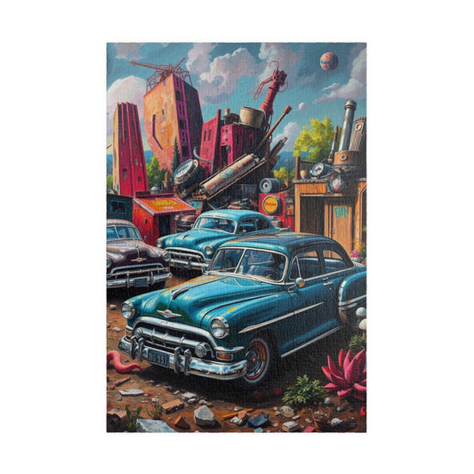 Vintage Car Jigsaw Puzzle - Retro Automobile Artwork, Nostalgic Vehicle 1014 pcs (Vertical) Puzzle The Puzzle Chest