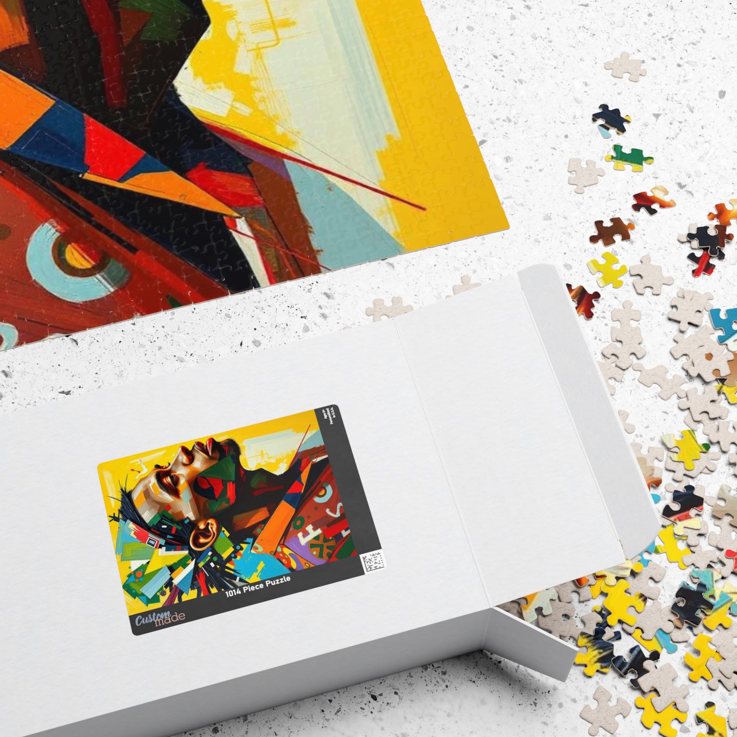 Colorful Black Man Art Puzzle - 110 to 1014 pieces, Unique Gift for Friend, Brain Teaser, Family Fun Activity, Art Enthusiast Puzzle The Puzzle Chest