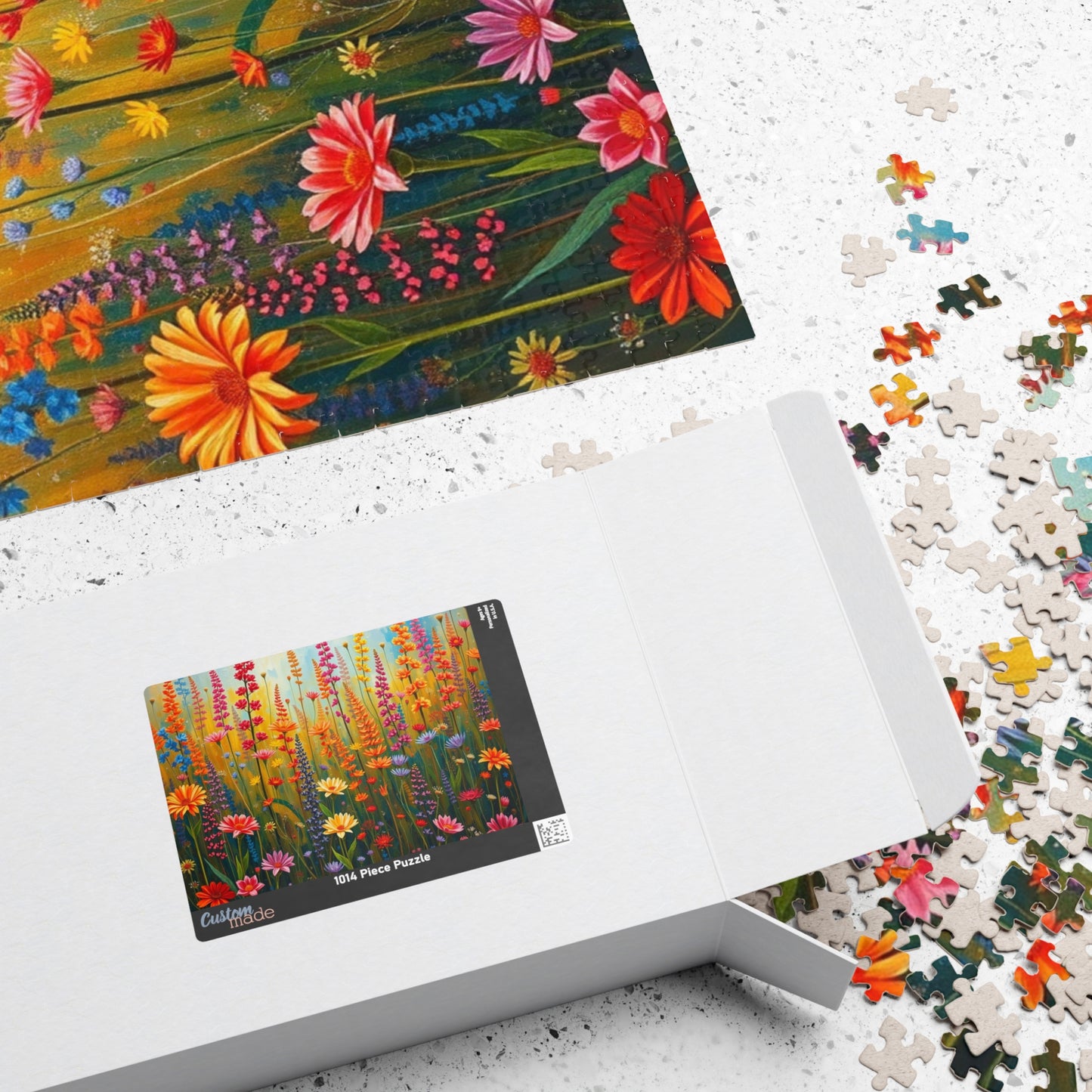 Vibrant Floral Wildflower Jigsaw Puzzle - 110, 252, 520, 1014-piece, Fun for Family Game Night, Gift for Nature Lovers Puzzle The Puzzle Chest