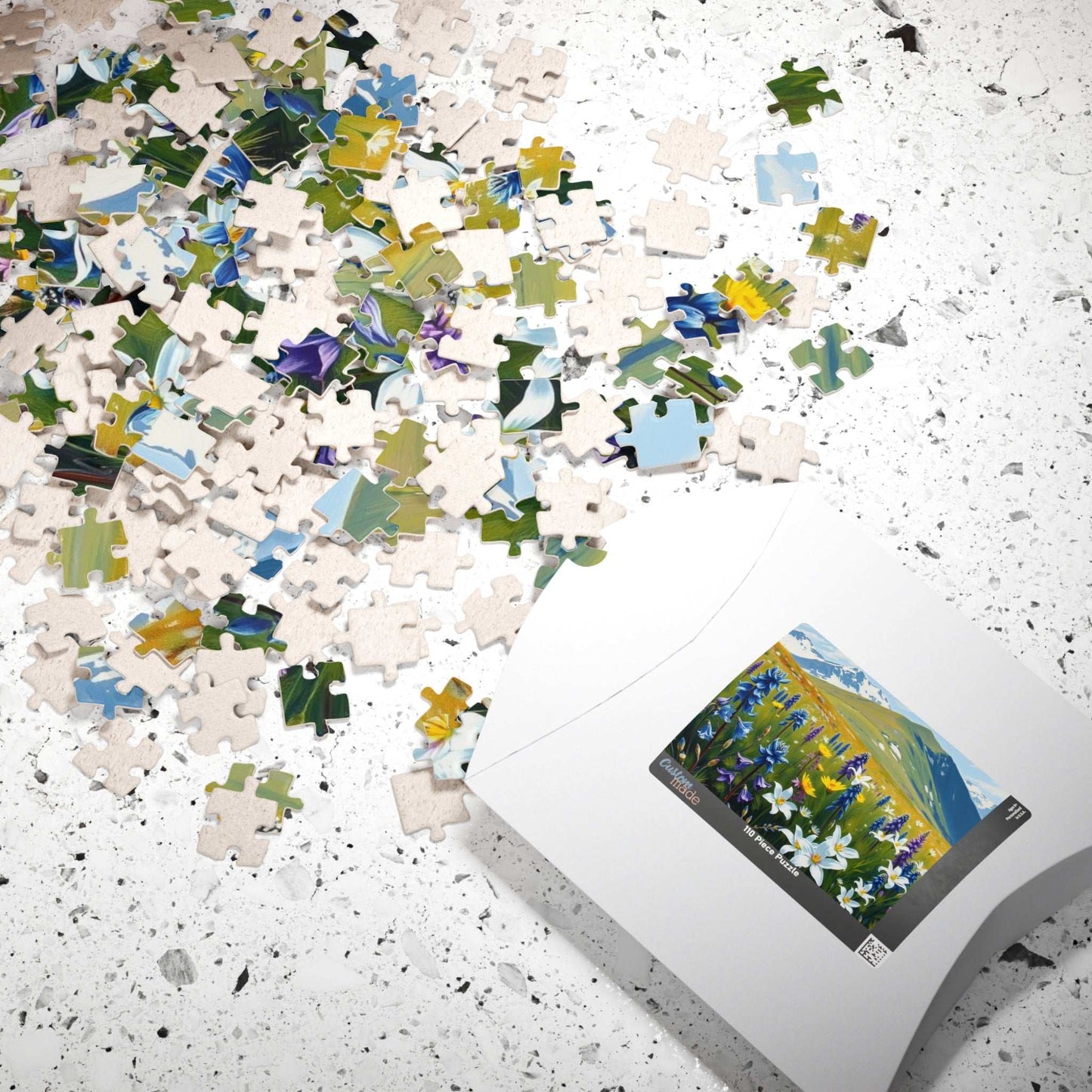 Floral Landscape Puzzle - Nature Themed Jigsaw Game for Adults, Indoor Home Activity, Family or Solo Fun, Best Gift for Puzzle Lover Art Fan Puzzle The Puzzle Chest