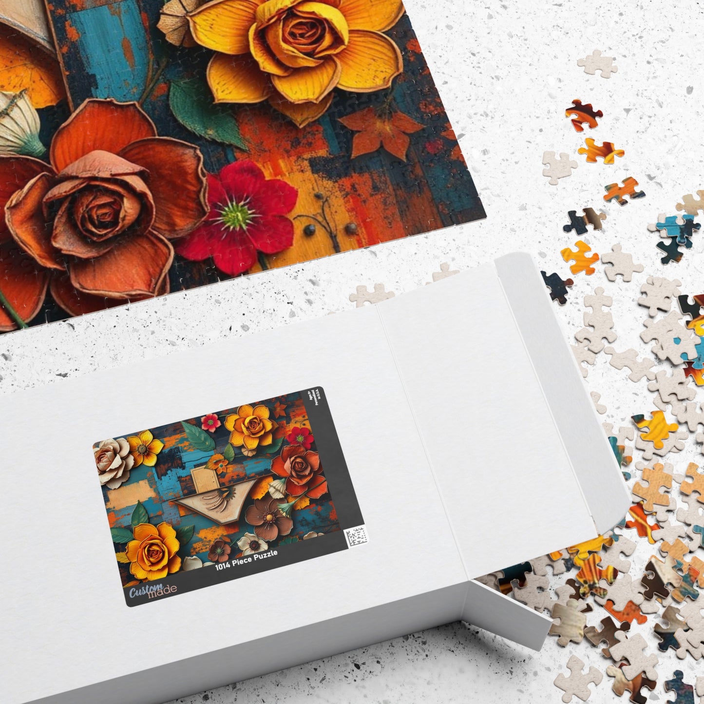 Abstract Floral Retro Jigsaw Puzzle Puzzle The Puzzle Chest