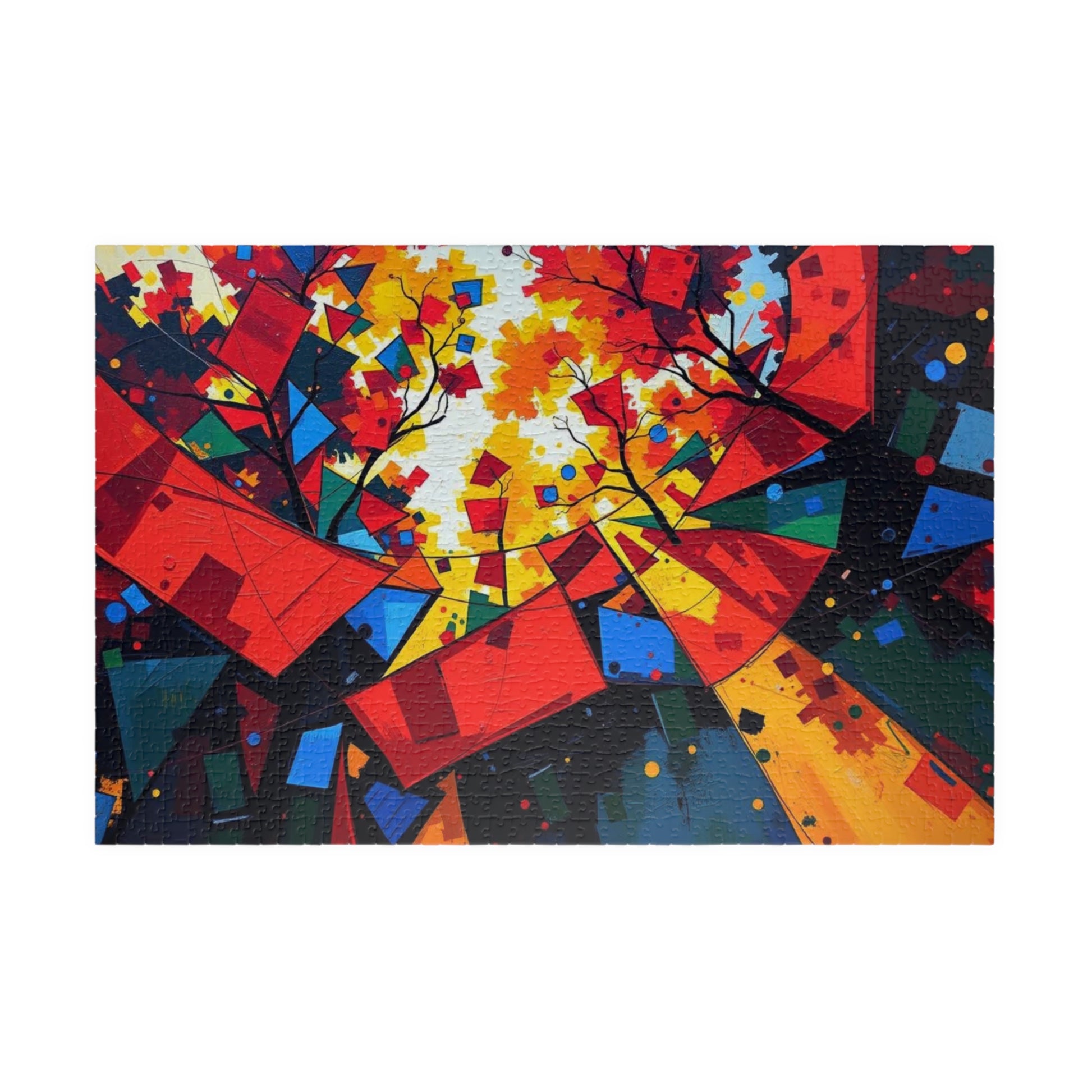 Vibrant Abstract Puzzle, Colorful Jigsaw for Family Game Night 1014 pcs (Horizontal) Puzzle The Puzzle Chest