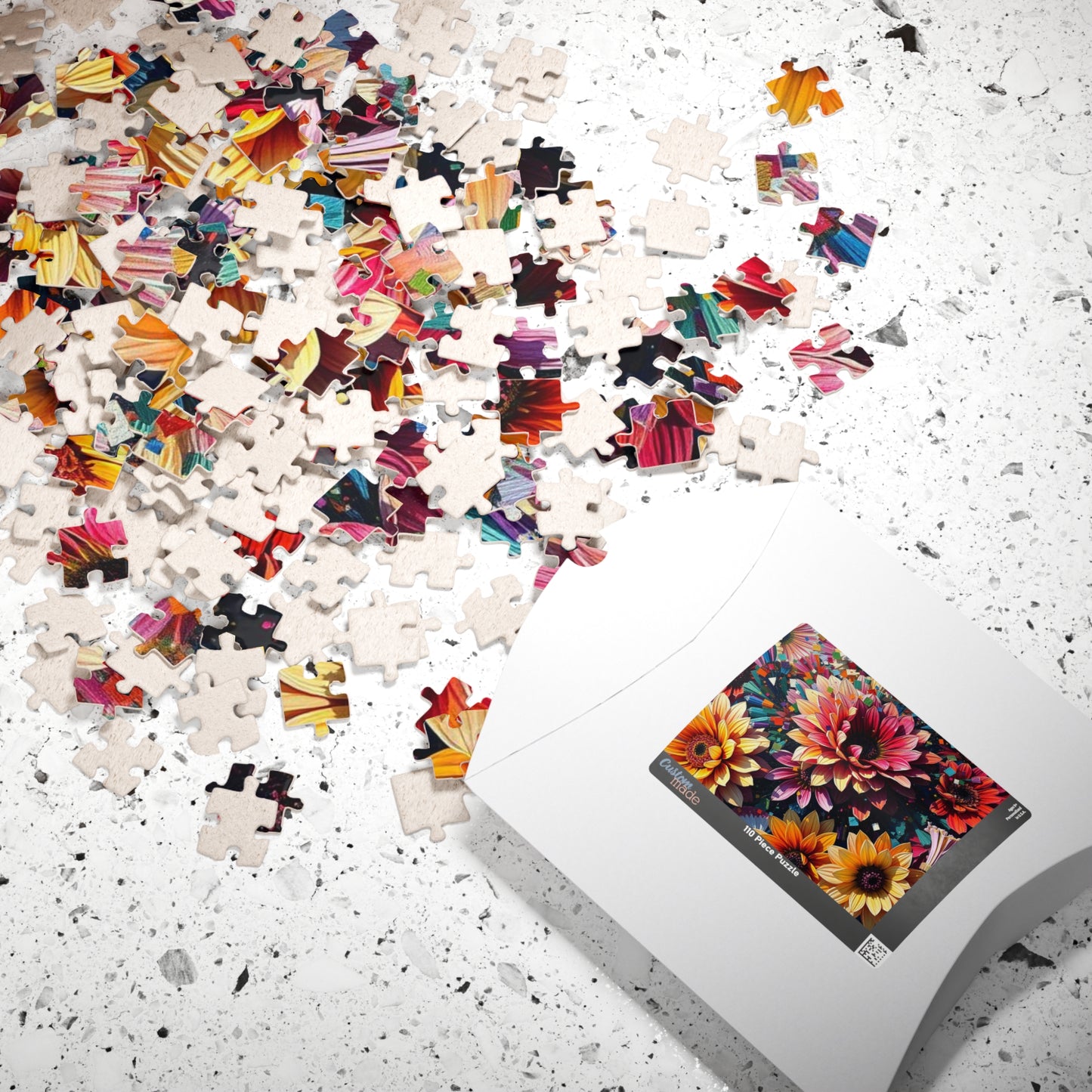 Vibrant Floral Jigsaw Puzzle - Gift for Flower Lovers, Family Game Nights, Home Entertainment Puzzle The Puzzle Chest