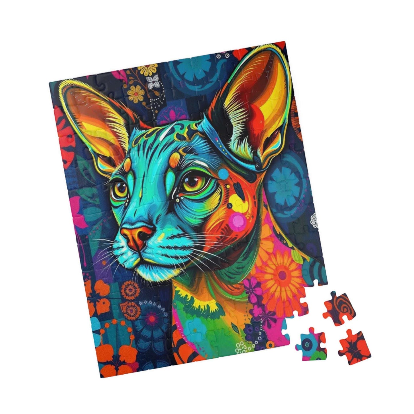 Colorful Cat Jigsaw Puzzle for Adults, 110/252/520/1014 Piece Fun Animal Home Entertainment Family Game Night, Thoughtful Gift for Cat Lover Puzzle The Puzzle Chest