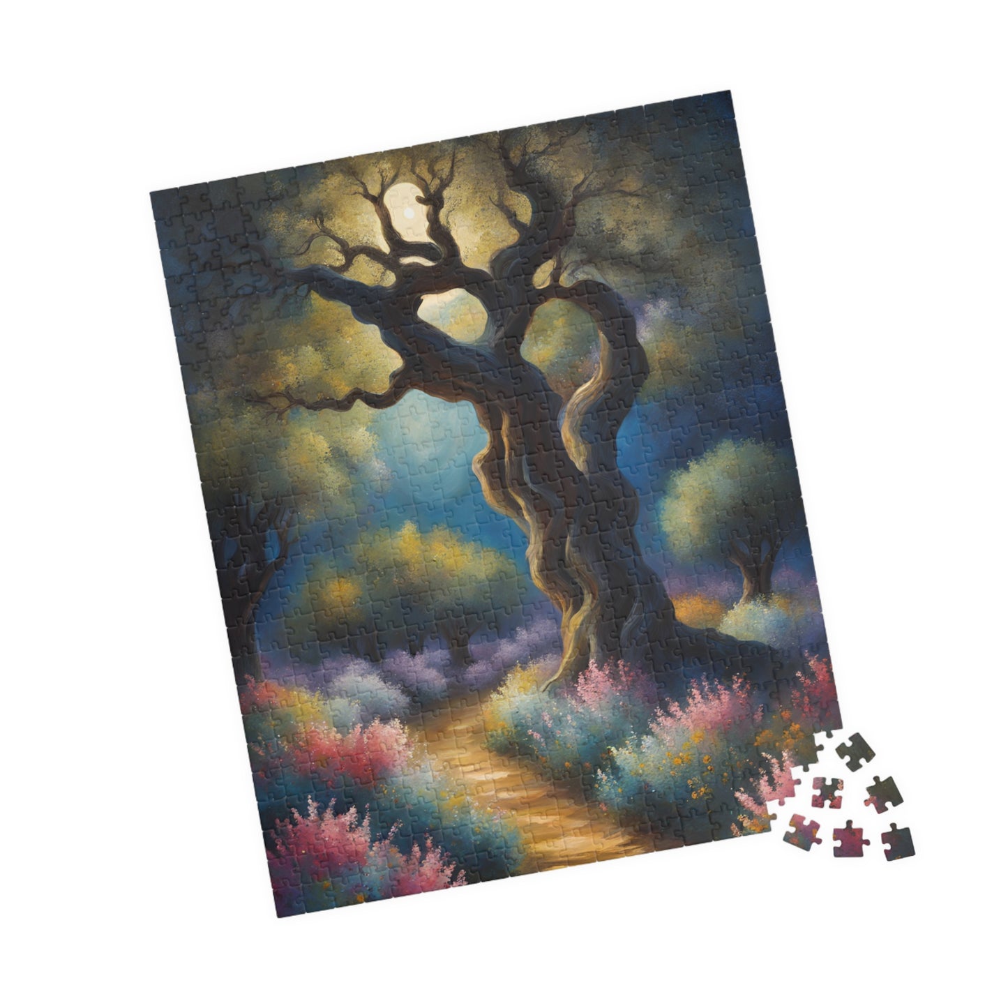 Garden of Gethsemane Olive Trees Jigsaw Puzzle, Religious Theme Faith-Based Tabletop Game, Meditation Activity, Stress Relief, Unique Gift Puzzle The Puzzle Chest