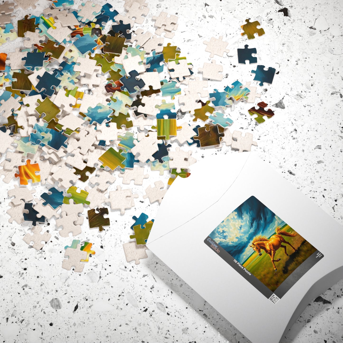 Majestic Running Horse Jigsaw Puzzle, Equestrian Gift for Animal Lover, Family Game Night, Solo Fun Mindfulness Activity, Home Entertainment Puzzle The Puzzle Chest