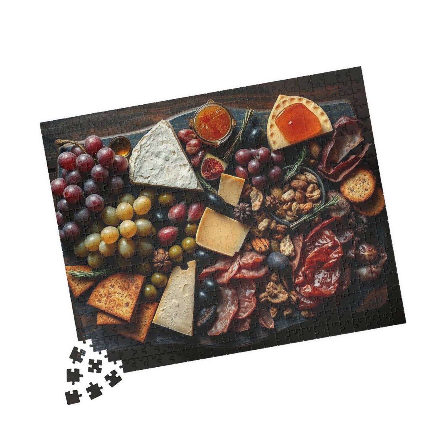 Artisanal Food Jigsaw Puzzle for Adults - 110, 252, 520, 1014-piece, Gourmet Cheeseboard Kitchen Decor, Puzzle Gift for Foodies Puzzle The Puzzle Chest