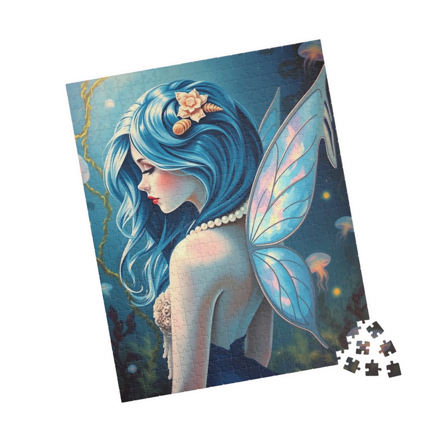 Ocean Whisperer Fairy Puzzle, 110 252 520 1014-piece Mythical Creature Jigsaw Game, Gift for Fairy Tale Lovers, Family Fun, Cozy Night In Puzzle The Puzzle Chest