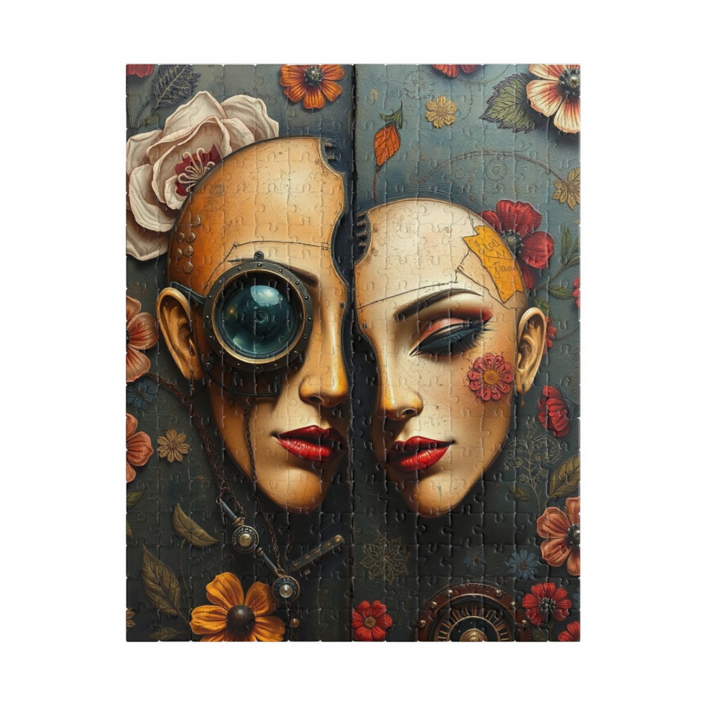 Steampunk Puzzle Art, Unique Home Decor, Fun Gift for Puzzle Lovers, Frameable Decorative Artwork, Challenging Jigsaw Game 110-1014 Pieces 252 pcs (Vertical) Puzzle The Puzzle Chest