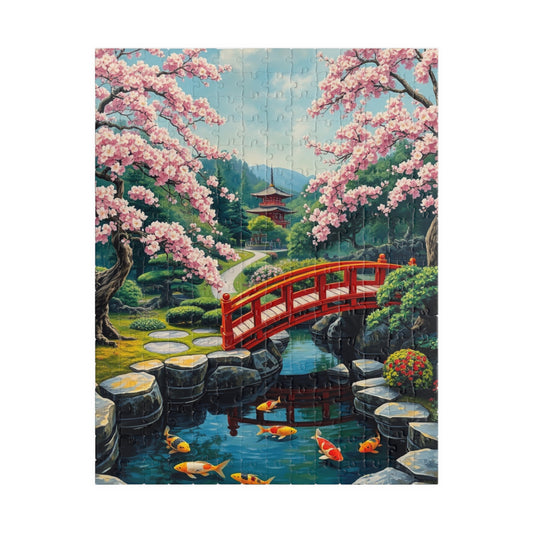 Serene Garden Puzzle, Relaxing Jigsaw for Nature Lovers, Unique Gift for Home, Mindfulness Activity, 1014-piece Puzzle 252 pcs (Vertical) Puzzle The Puzzle Chest