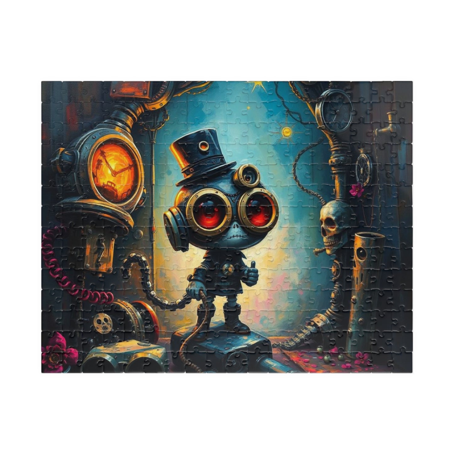 Whimsical Steampunk Jigsaw Puzzle, Unique Birthday Holiday Gift, Family Fun Game Night, Quiet Home Entertainment, Puzzle Lover 252 pcs (Horizontal) Puzzle The Puzzle Chest