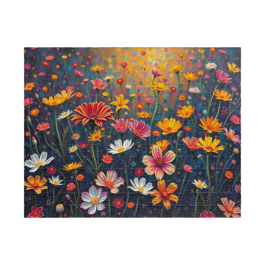 Floral Garden Puzzle, Jigsaw Puzzle for Adults, Fun Family Activity, Gift for Birthday, Relaxing Indoor Game, Brain Teaser, Mindfulness 252 pcs (Horizontal) Puzzle The Puzzle Chest