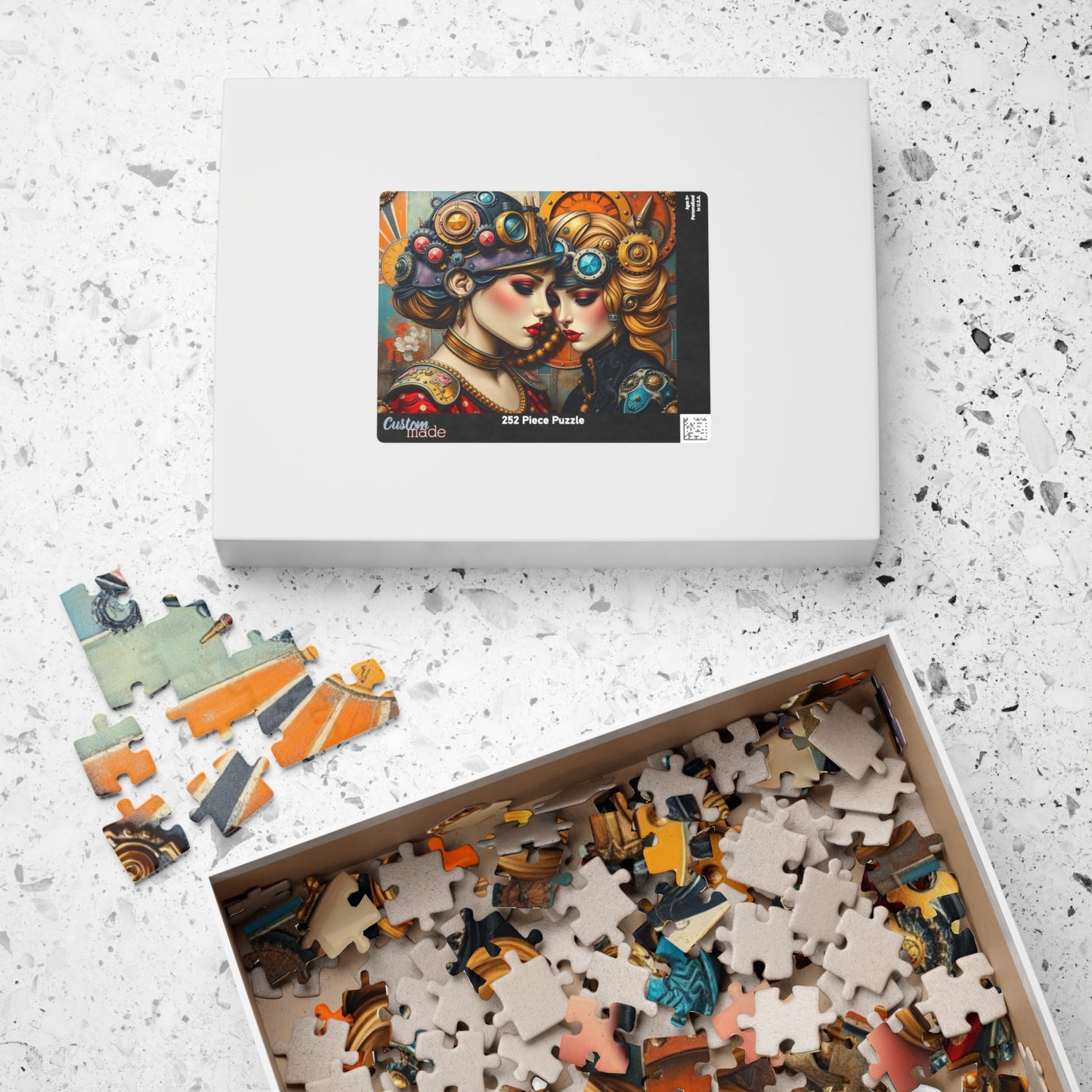 Steampunk Jigsaw Puzzle, Home Entertainment, Mindfulness Activity, Creative Gift Idea for Art Lovers, Vintage Aesthetic, Family Indoor Game Puzzle The Puzzle Chest