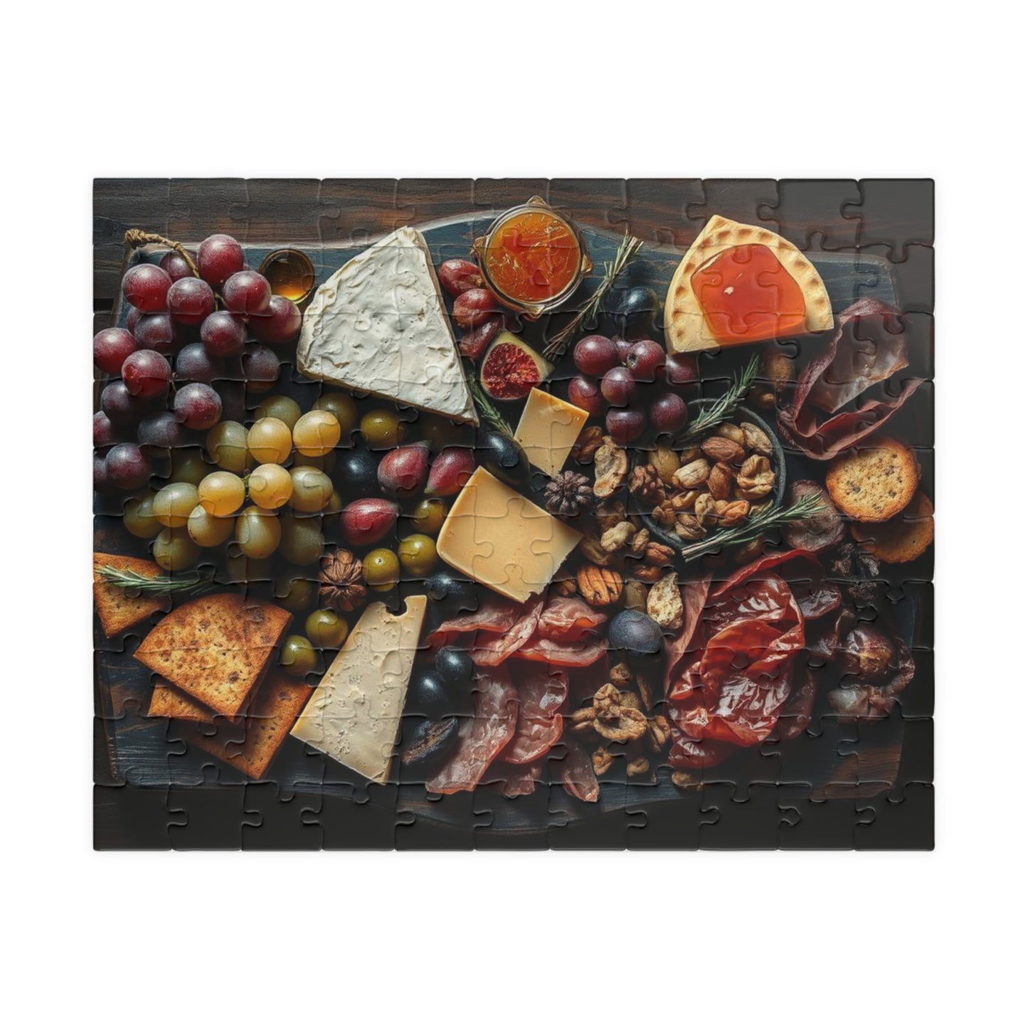 Artisanal Food Jigsaw Puzzle for Adults - 110, 252, 520, 1014-piece, Gourmet Cheeseboard Kitchen Decor, Puzzle Gift for Foodies 110 pcs (Horizontal) Puzzle The Puzzle Chest