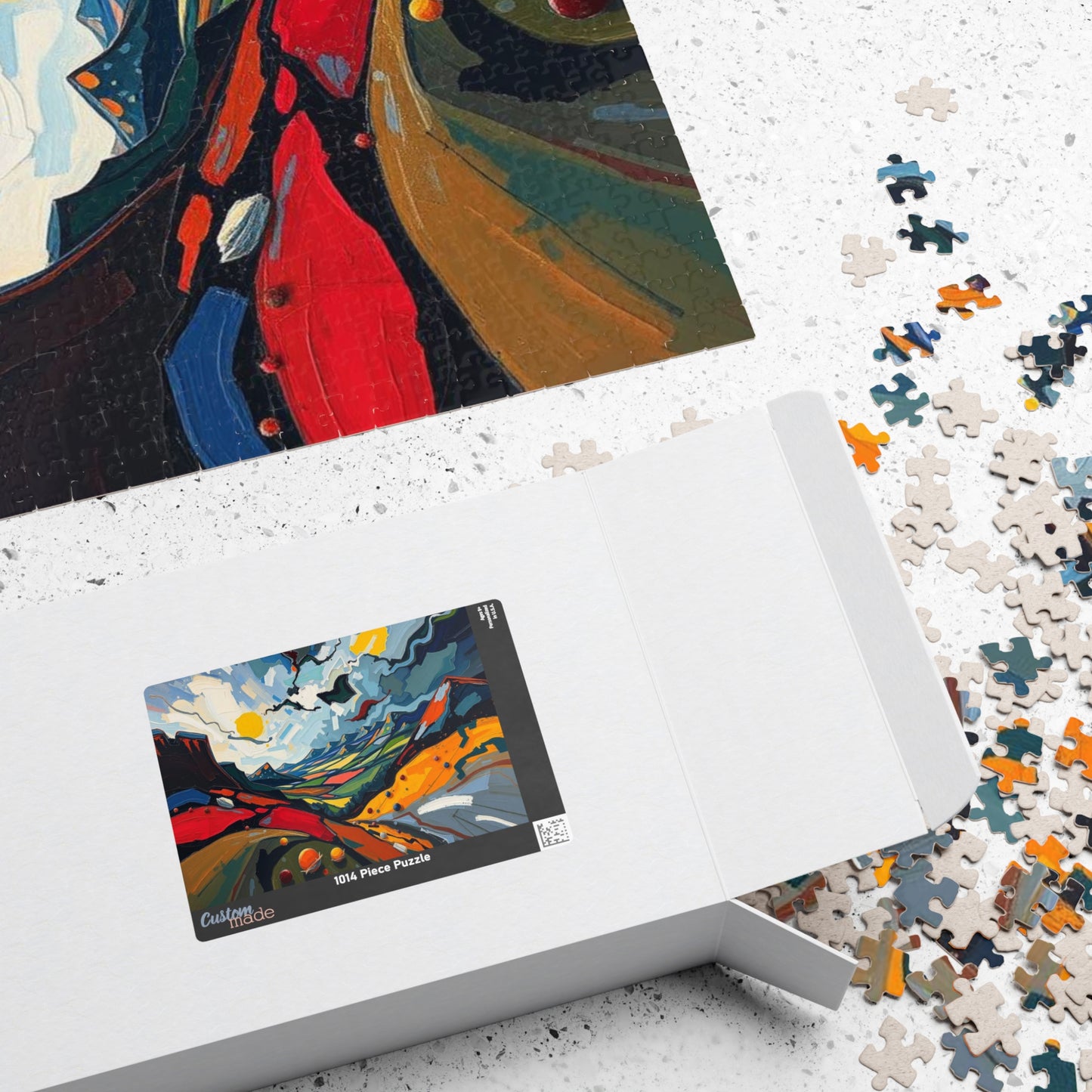 Colorful Landscape Puzzle, Abstract Jigsaw Puzzle Game for Adult Puzzle Lover Gift for Friend Family Game Nights Puzzle The Puzzle Chest