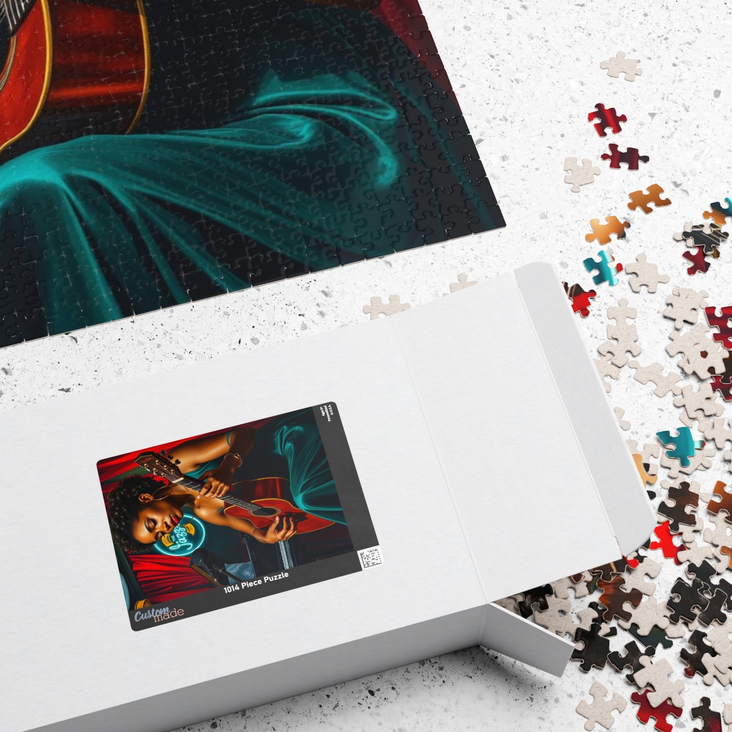 Black Jazz Singer Puzzle, 110-1014 Piece African American Woman Club Scene | Afrocentric Music Lover Gift, Family Game Night Puzzle The Puzzle Chest