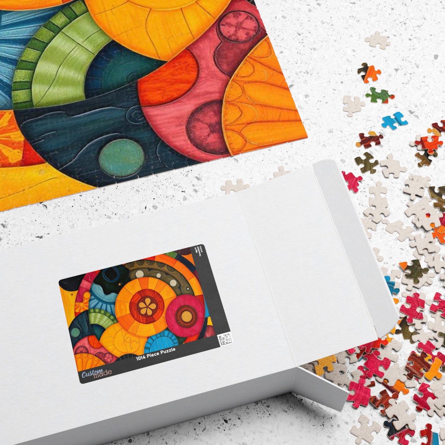 Vibrant Abstract Jigsaw Puzzle for Adults - Perfect for Family Game Night or Solo Fun, Gift for Art Lover, Home Entertainment Puzzle The Puzzle Chest
