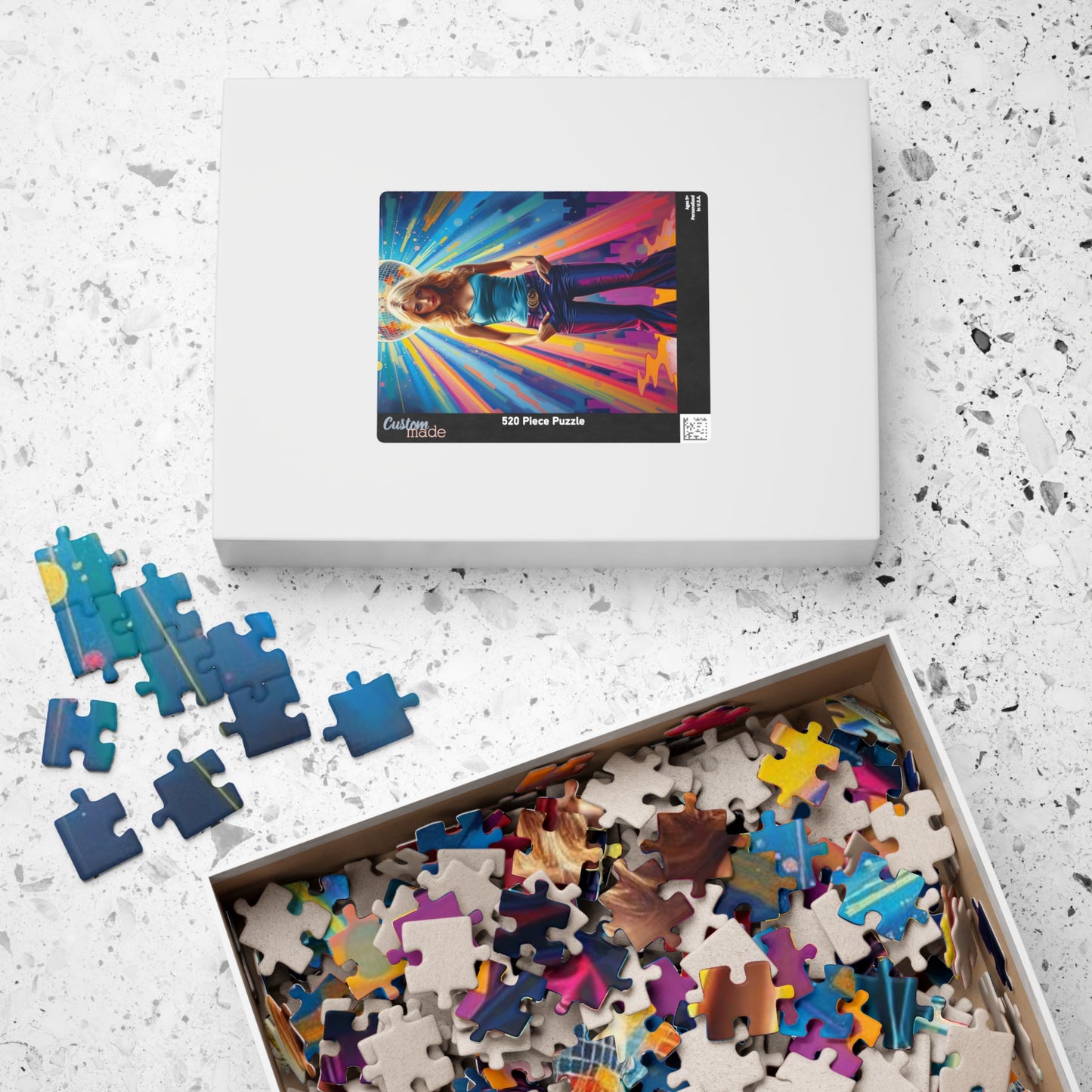 Disco Vibe Jigsaw Puzzle - 110 to 1014 Pieces, Retro Artwork Pop Art, Perfect Gift for Nostalgia Lovers, Party Entertainment, Family Fun Puzzle The Puzzle Chest