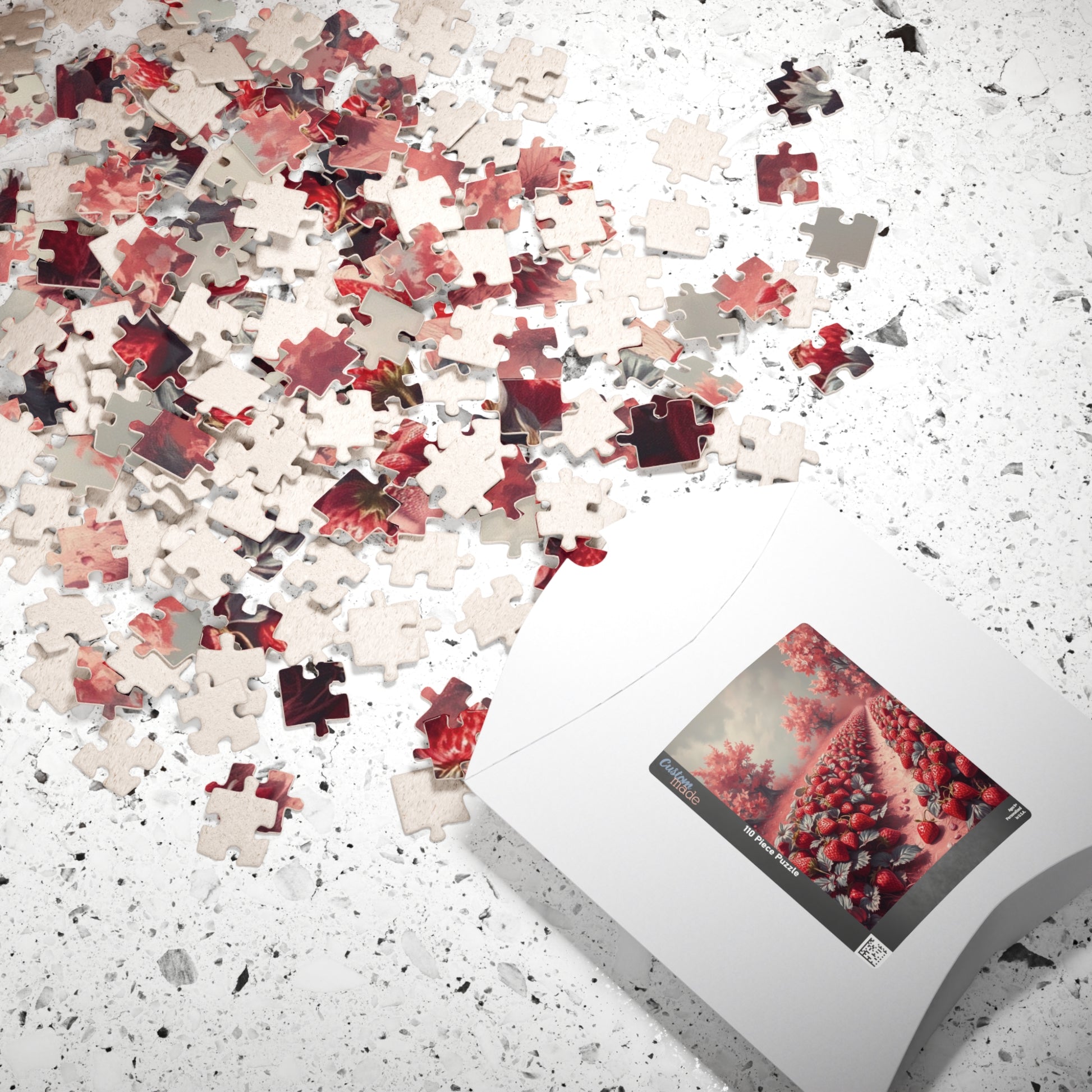 Mystic Strawberry Patch Jigsaw Puzzle (110-1014 Piece) - Surreal Infrared Tones, Enchanting Atmosphere, Dreamlike Puzzle, Fun Family Puzzle The Puzzle Chest