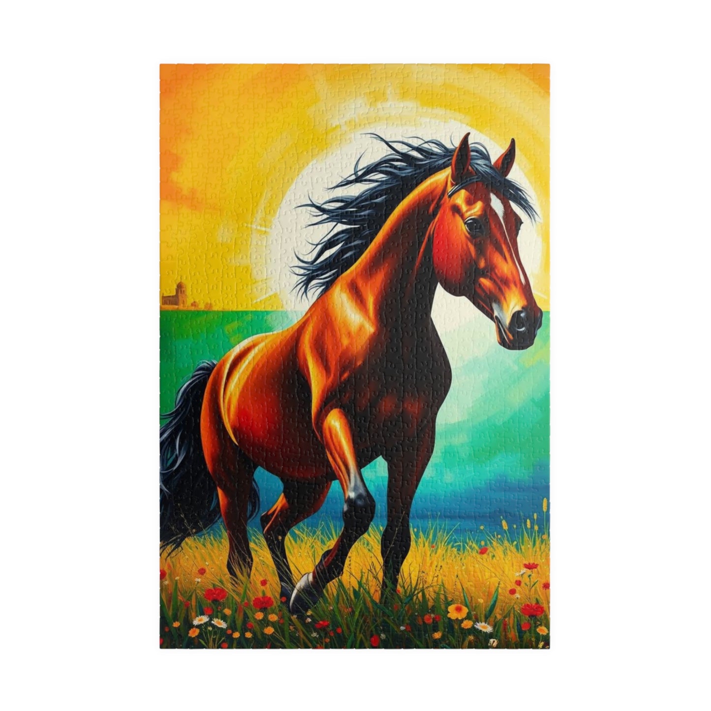 Majestic Horse Puzzle - 110 to 1014-piece Nature Theme Adult Jigsaw Game, Perfect Gift for Animal Lover Equestrian, Indoor Family Activity 1014 pcs (Vertical) Puzzle The Puzzle Chest