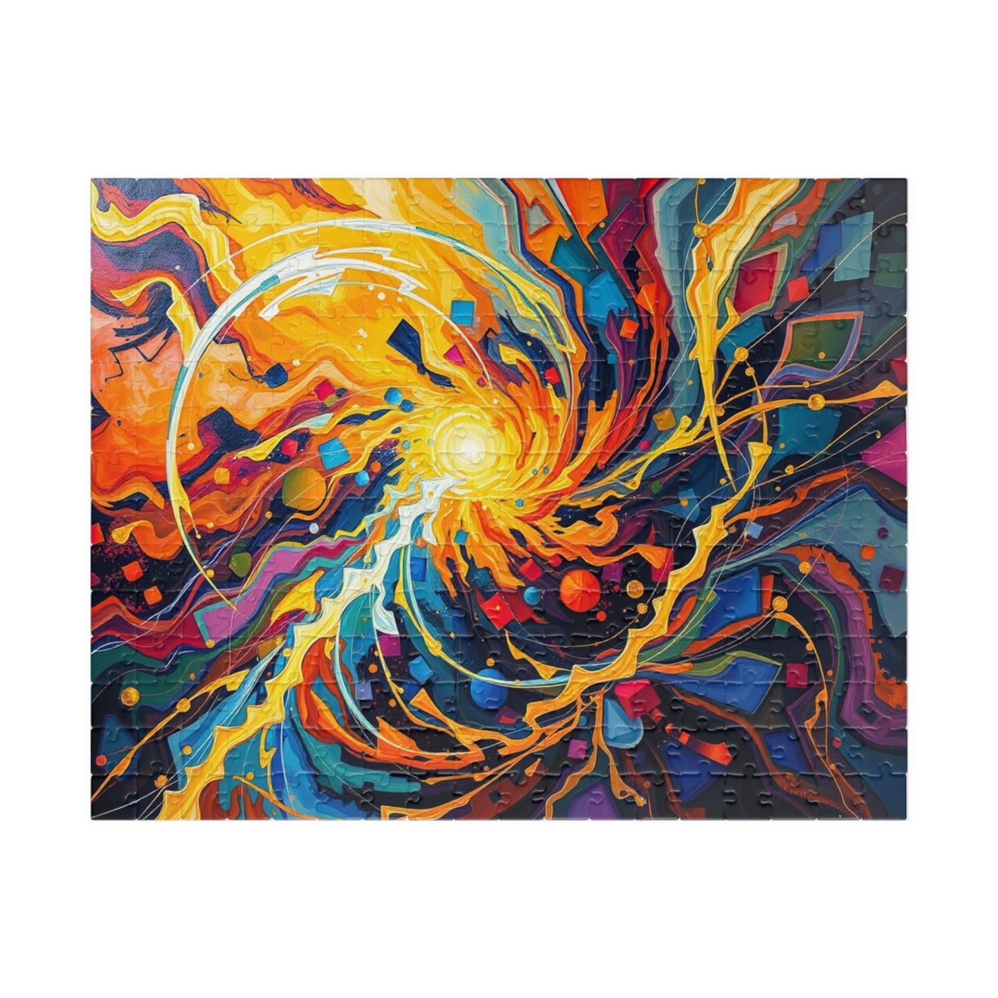Colorful Galaxy Spiral Puzzle | Abstract Jigsaw Game Puzzle for Adults, Family Activity or Solo Fun, Unique Gift, Brain Teaser, Mindfulness 252 pcs (Horizontal) Puzzle The Puzzle Chest