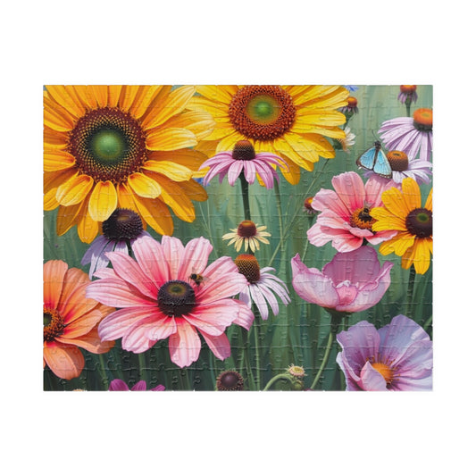 Floral Delight Jigsaw Puzzle - 110-1014 Piece | Perfect Gift for Nature Lover, Home Entertainment, Mindfulness Activity, Indoor Game 252 pcs (Horizontal) Puzzle The Puzzle Chest