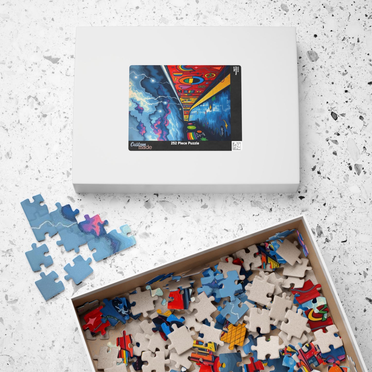 Colorful Urban Art Puzzle - 110, 252, 520, 1014 Pieces LGBTQ+ Jigsaw Game for Adults, Perfect Gift for Puzzle Lovers, Family Game Night,