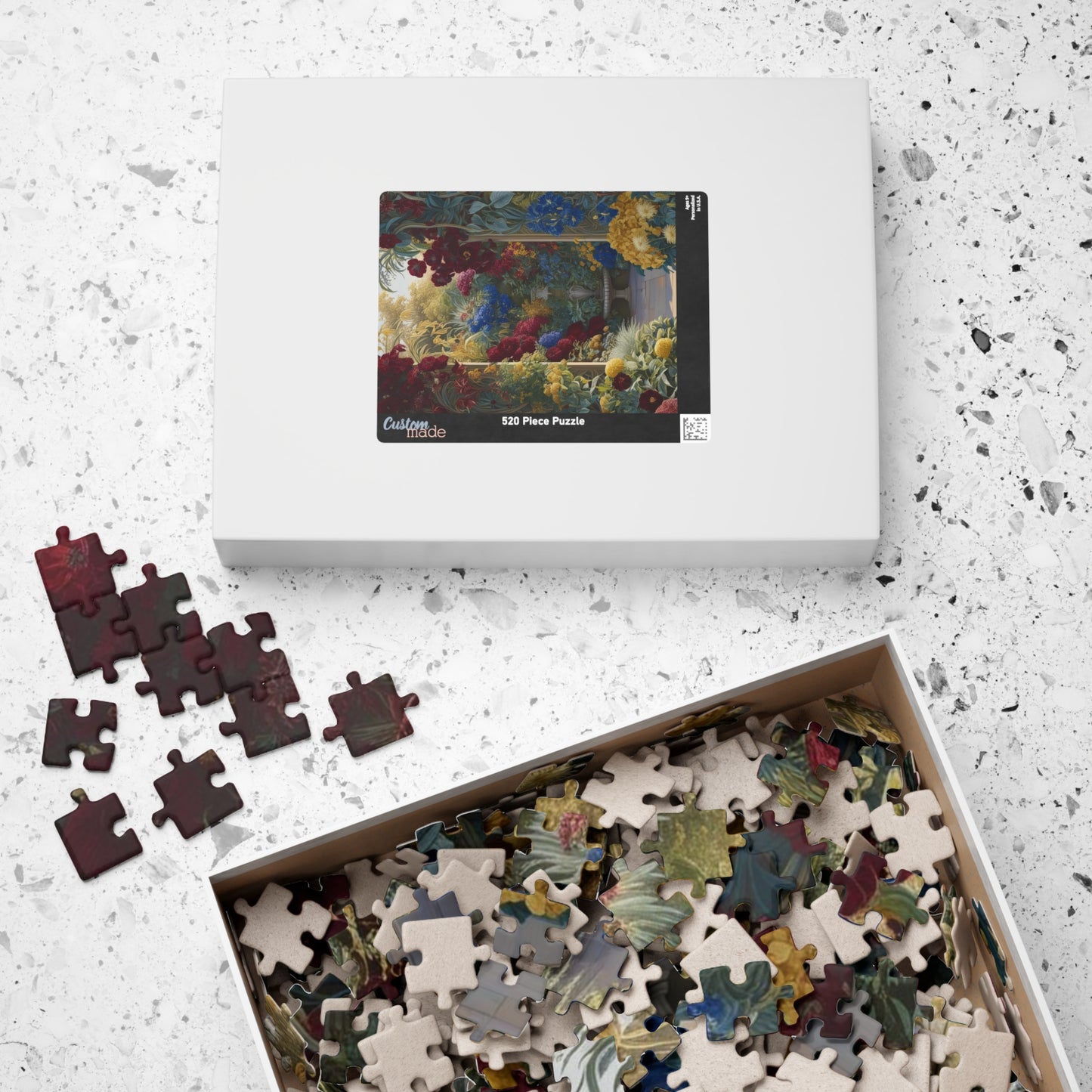 Colorful Floral Garden Puzzle, 110, 252, 520, 1014-piece Flower Adult Jigsaw Game, Creative Gift Idea, Family Activity, Puzzle Lover, Nature Art Puzzle The Puzzle Chest