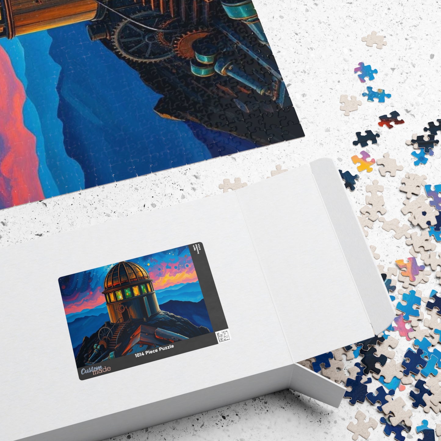 Alchemist Dome Jigsaw Puzzle - Mountaintop Observatory, Steampunk Puzzle Gift for Art Enthusiast Friend, Creative Hobby, Family or Solo Fun Puzzle The Puzzle Chest