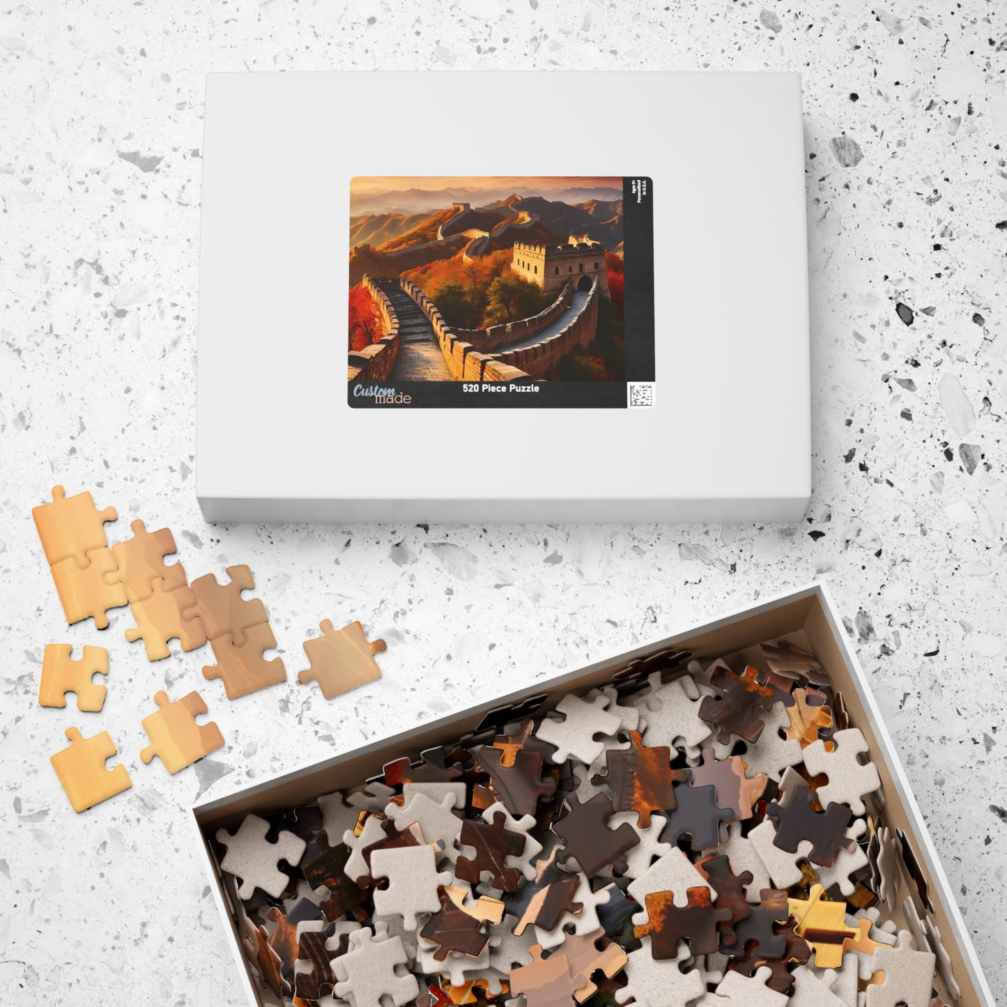 Great Wall of China Jigsaw Puzzle, Autumn Nature Landscape Tabletop Game, Puzzle Enthusiasts History Lovers, Fun Family Activity Game Night Puzzle The Puzzle Chest