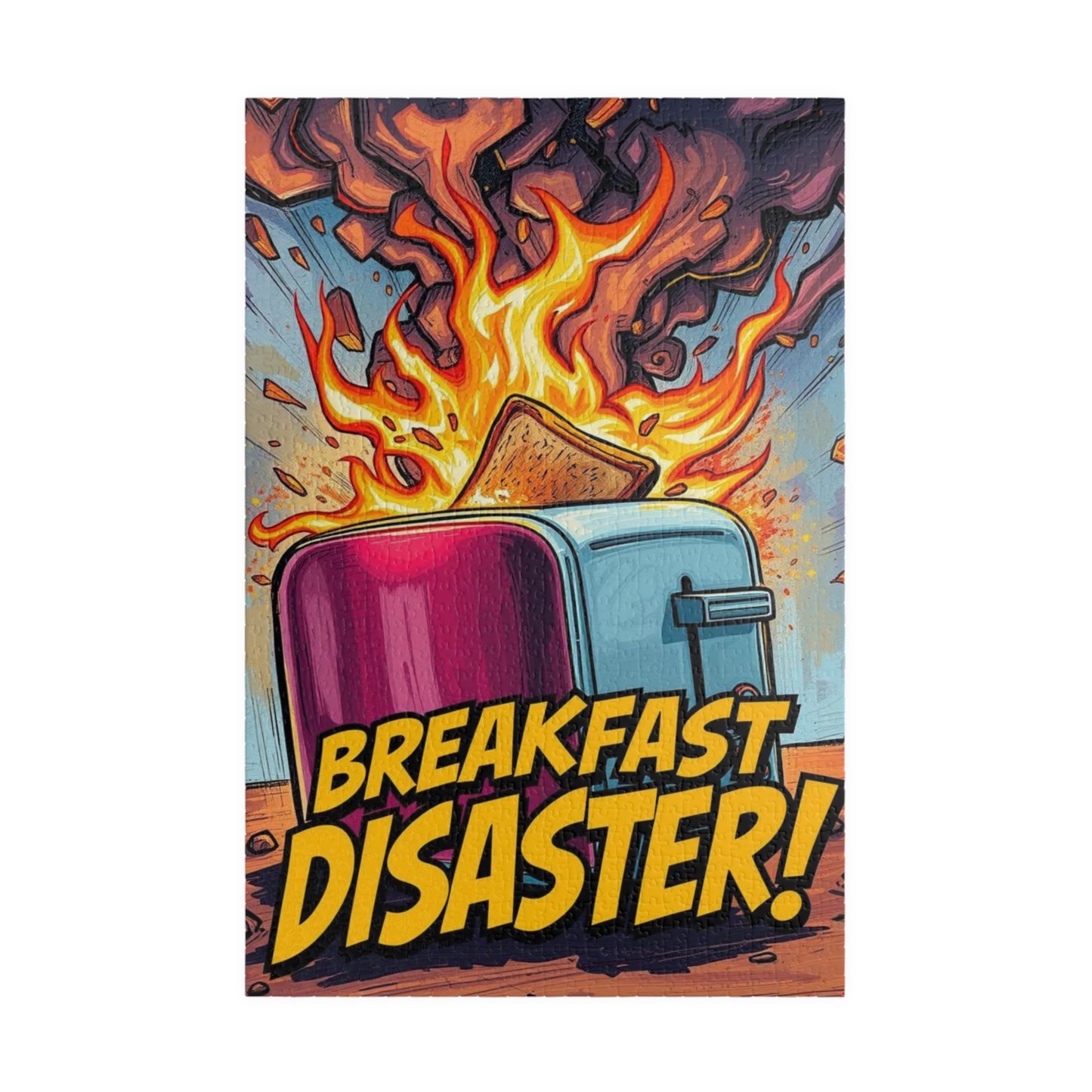 Breakfast Disaster Jigsaw Puzzle, Pop Art Puzzle for Adult, Fun Family Activity, Unique Birthday Holiday Gift, Game Night Creative Challenge 1014 pcs (Vertical) Puzzle The Puzzle Chest