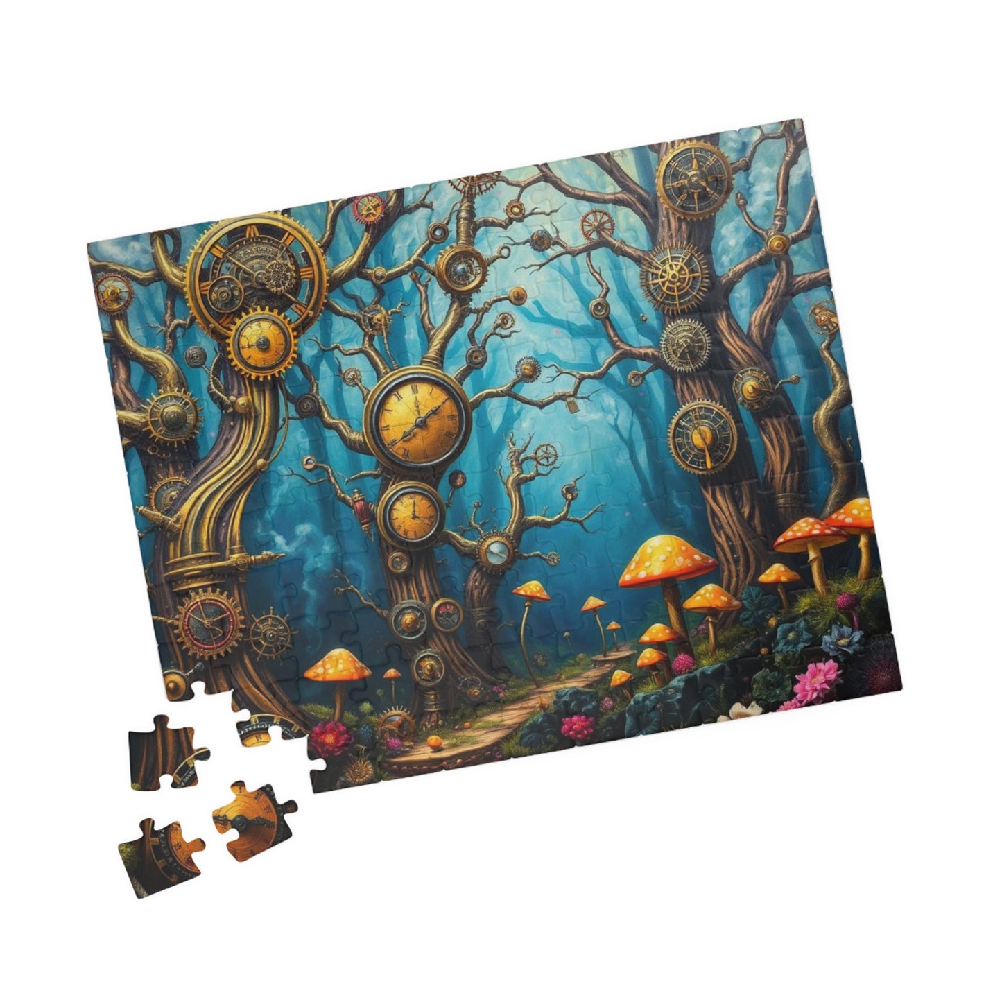 Whimsical Steampunk Puzzle - Enchanting Forest, Mind-Bending Fun, Perfect Gift for Puzzle Lovers, Collectible Art Piece, Family Activity Puzzle The Puzzle Chest
