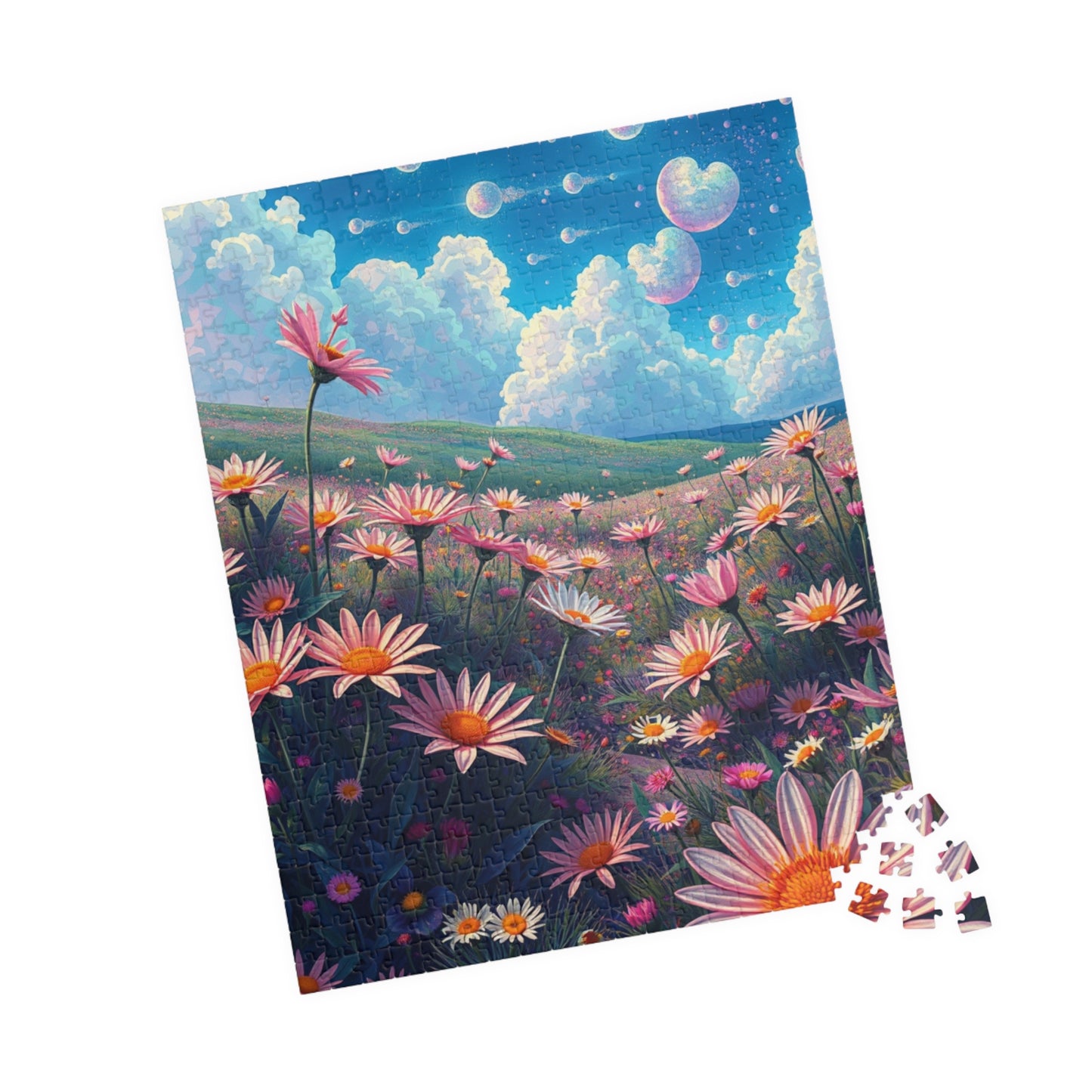 Beautiful Floral Landscape Puzzle | Artistic Jigsaw, Nature-Inspired Gift, Relaxing Activity, Home Decor, Family Fun, Mindfulness Craft Puzzle The Puzzle Chest