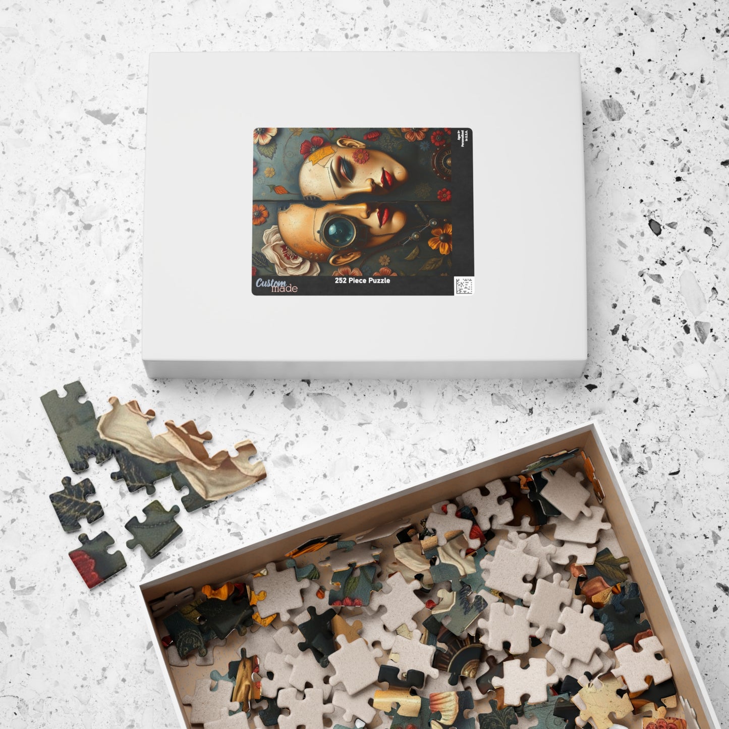 Steampunk Puzzle Art, Unique Home Decor, Fun Gift for Puzzle Lovers, Frameable Decorative Artwork, Challenging Jigsaw Game 110-1014 Pieces Puzzle The Puzzle Chest