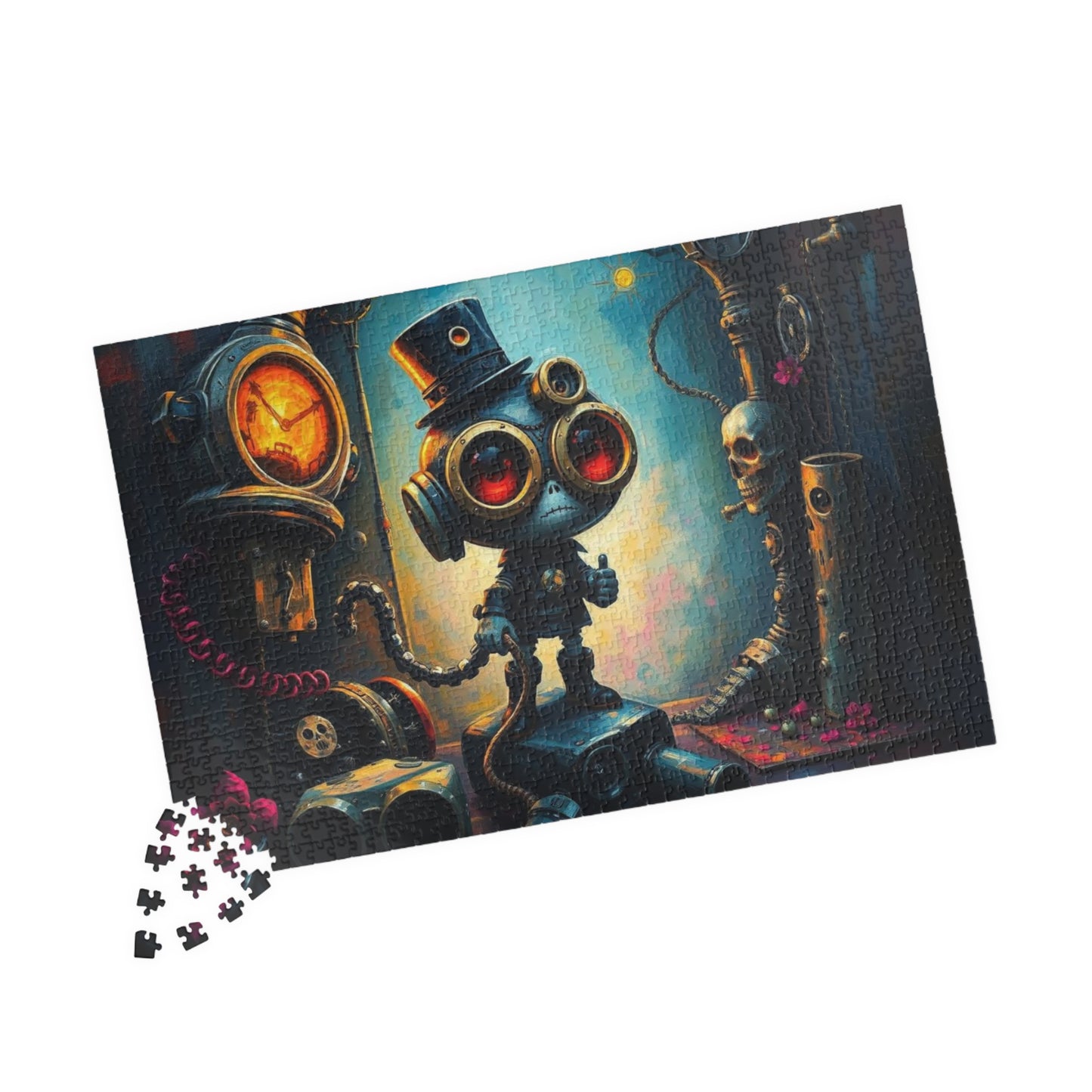 Whimsical Steampunk Jigsaw Puzzle, Unique Birthday Holiday Gift, Family Fun Game Night, Quiet Home Entertainment, Puzzle Lover Puzzle The Puzzle Chest