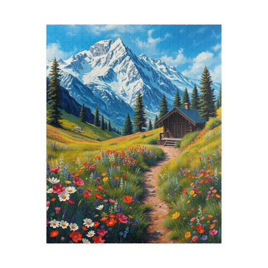 Mountain Landscape Puzzle, Scenic Nature Jigsaw, Perfect Gift for Nature Lovers, Family Game Night, Home Decor 520 pcs (Vertical) Puzzle The Puzzle Chest