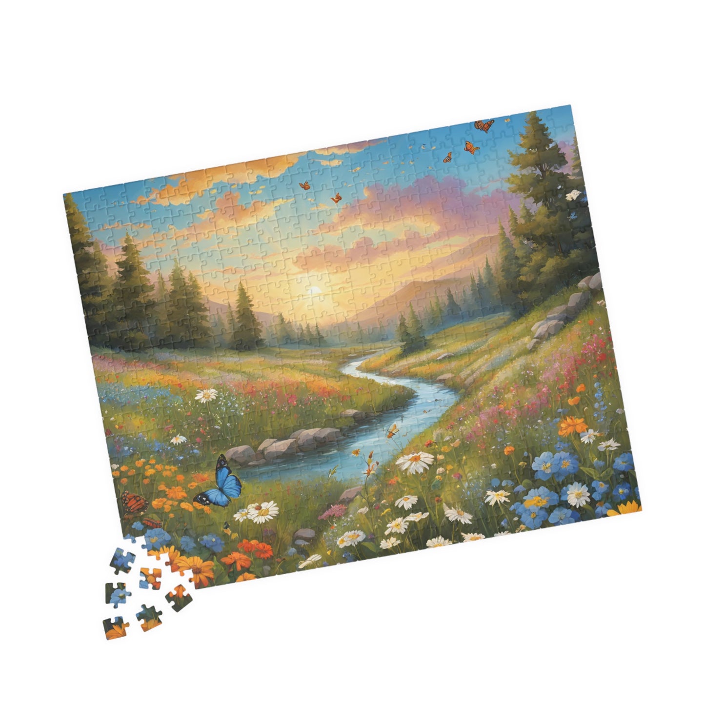 Serene Nature Puzzle - 110, 252, 520, 1014-piece, Family Activity, Home Decor, Gift for Nature Lovers, Mindfulness, Challenge Your Puzzle The Puzzle Chest