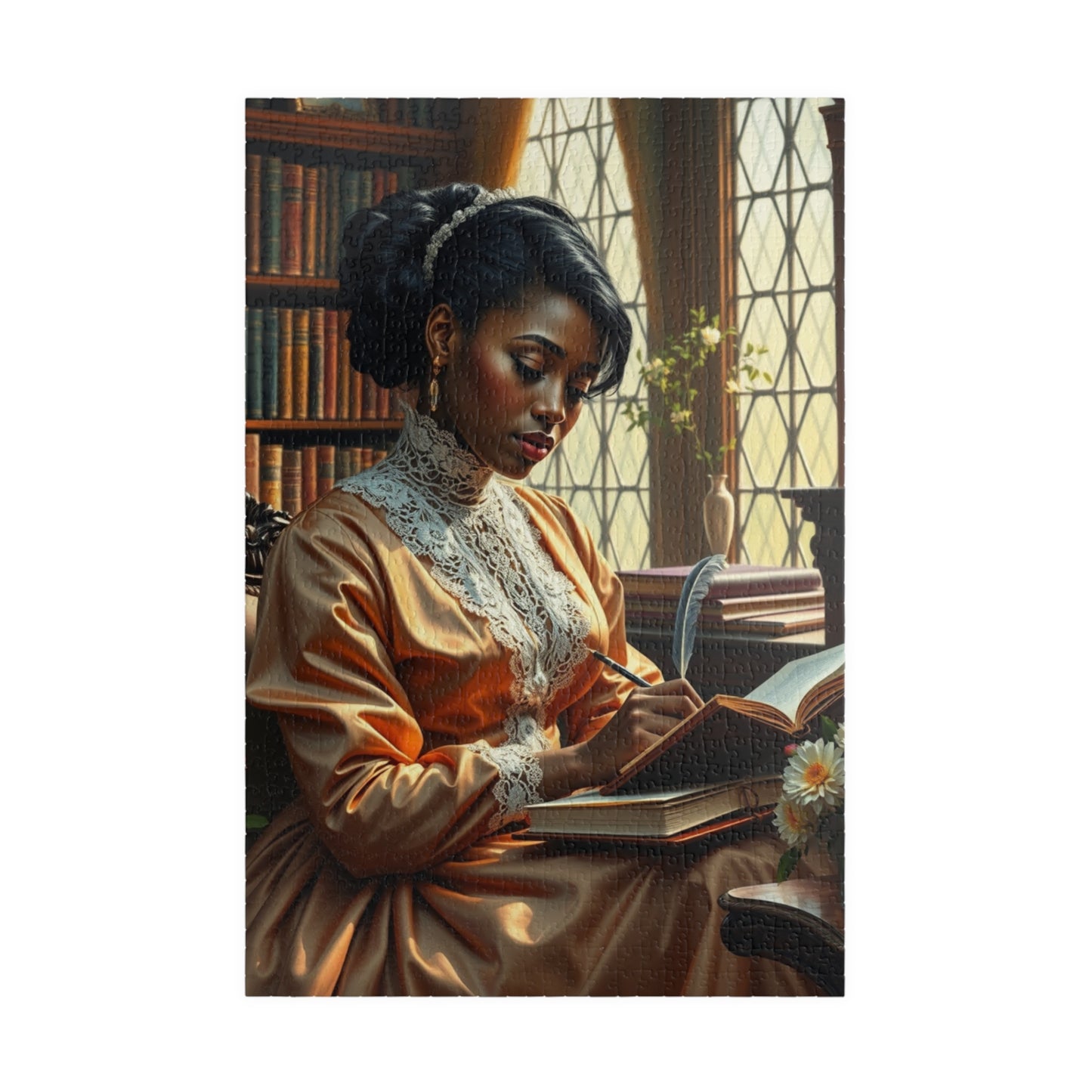 African American Woman Puzzle, Victorian Era Black Woman Reading Jigsaw, Family Game Night, Creative Activity, Black History Month Gift 1014 pcs (Vertical) Puzzle The Puzzle Chest