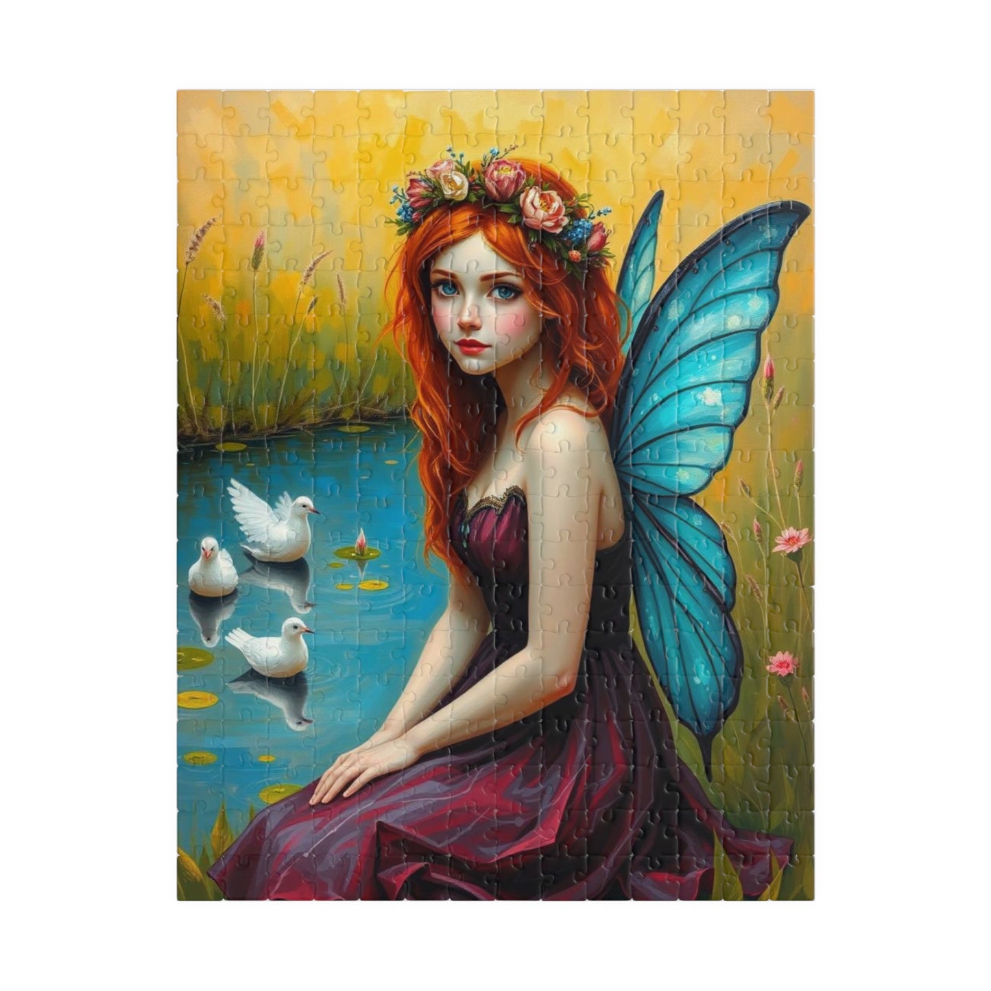 Reflective Spring Pond Fairy Jigsaw Puzzle 110-1014 Pieces, Ideal for Family Activity, Holiday Birthday Gift for Puzzle Lover, Brain Teaser