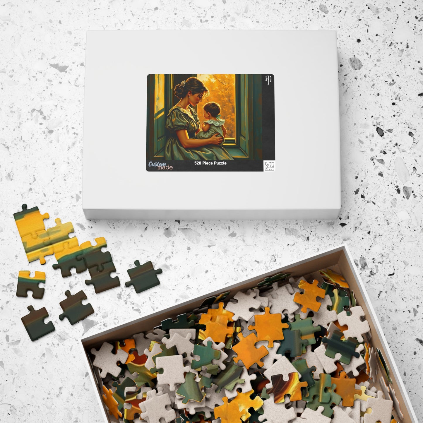 Heartwarming Mother and Child Puzzle - 110, 252, 520, 1014 Pieces, Family Bonding, Best Gift for Moms, Cozy Home Entertainment Brain Teaser Puzzle The Puzzle Chest