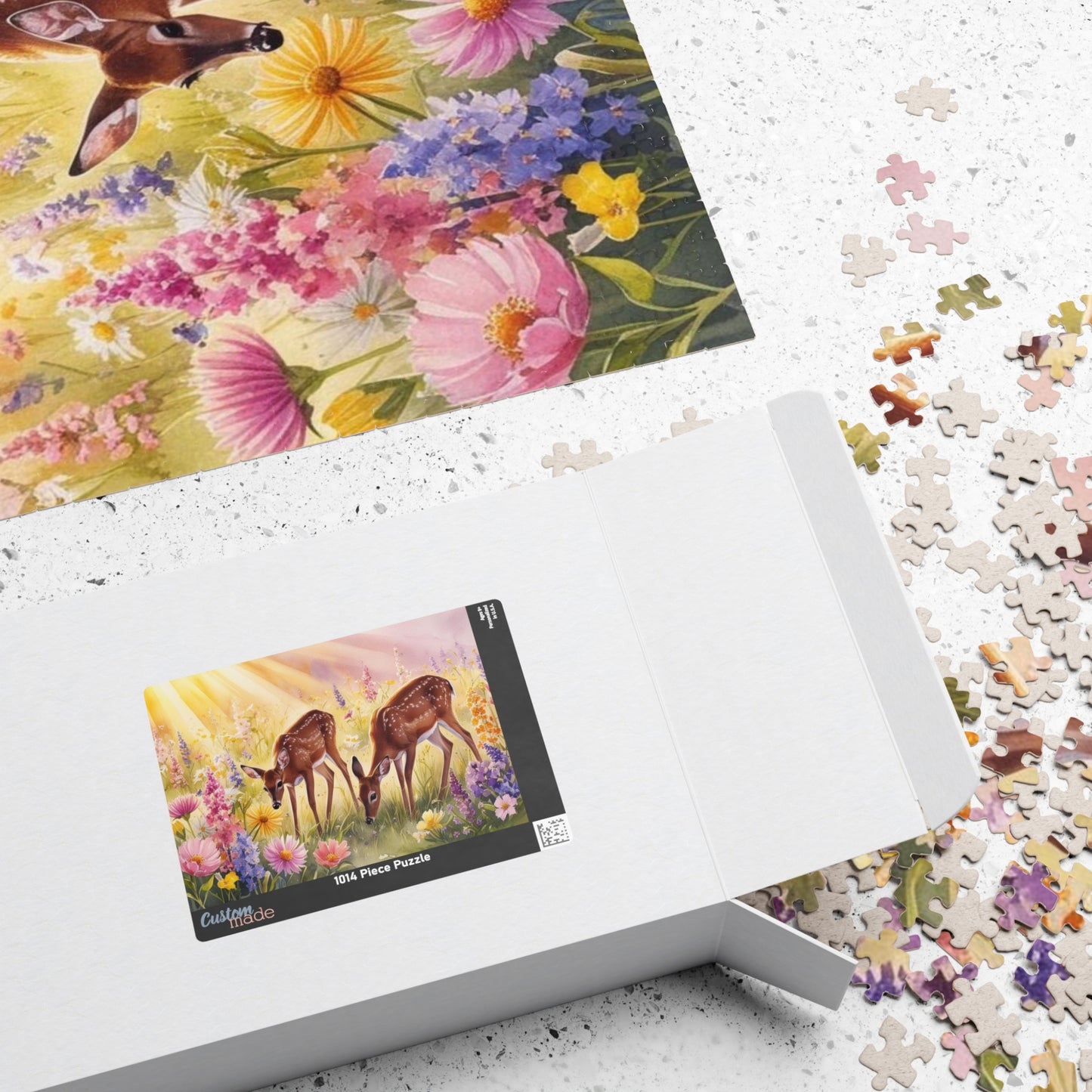 Enchanting Deer Jigsaw Puzzle - 110, 252, 520 & 1014-Piece, Wildlife Theme Nature Lovers Gift for All Occasions, Family Game Night Brain Teaser Puzzle The Puzzle Chest