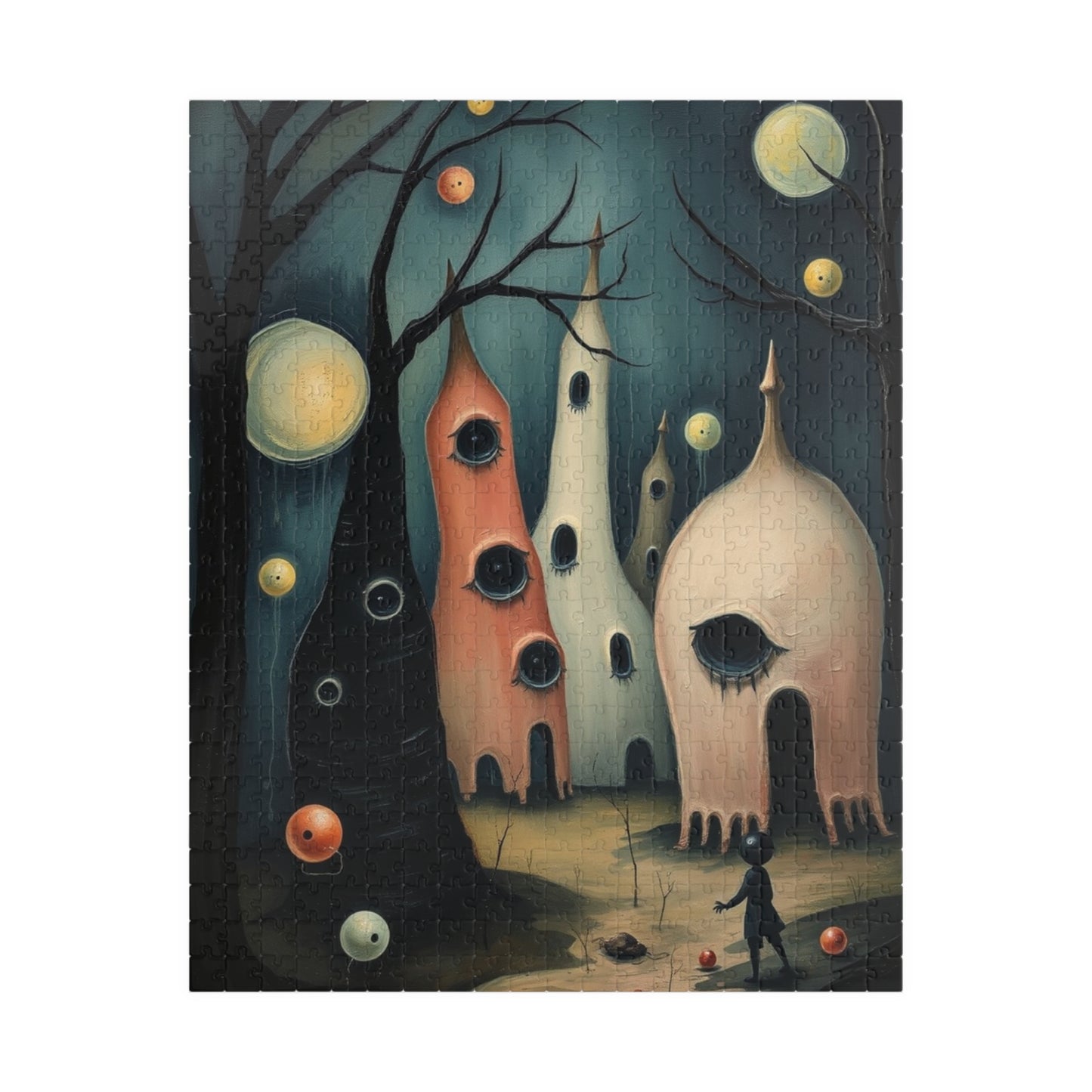 Whimsical Art Puzzle - Enchanting Dreamscape, 110-1014 pieces, Perfect Gift for Art Lovers, Family Fun Activity, Unique Home Entertainment 520 pcs (Vertical) Puzzle The Puzzle Chest