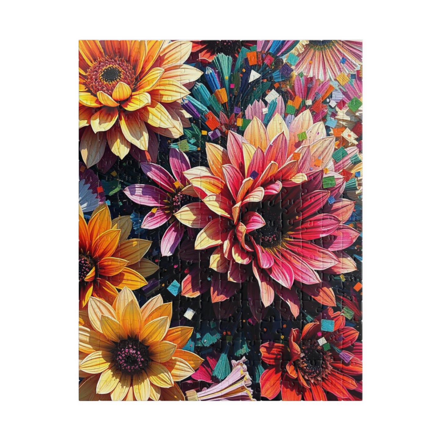 Vibrant Floral Jigsaw Puzzle - Gift for Flower Lovers, Family Game Nights, Home Entertainment 252 pcs (Vertical) Puzzle The Puzzle Chest