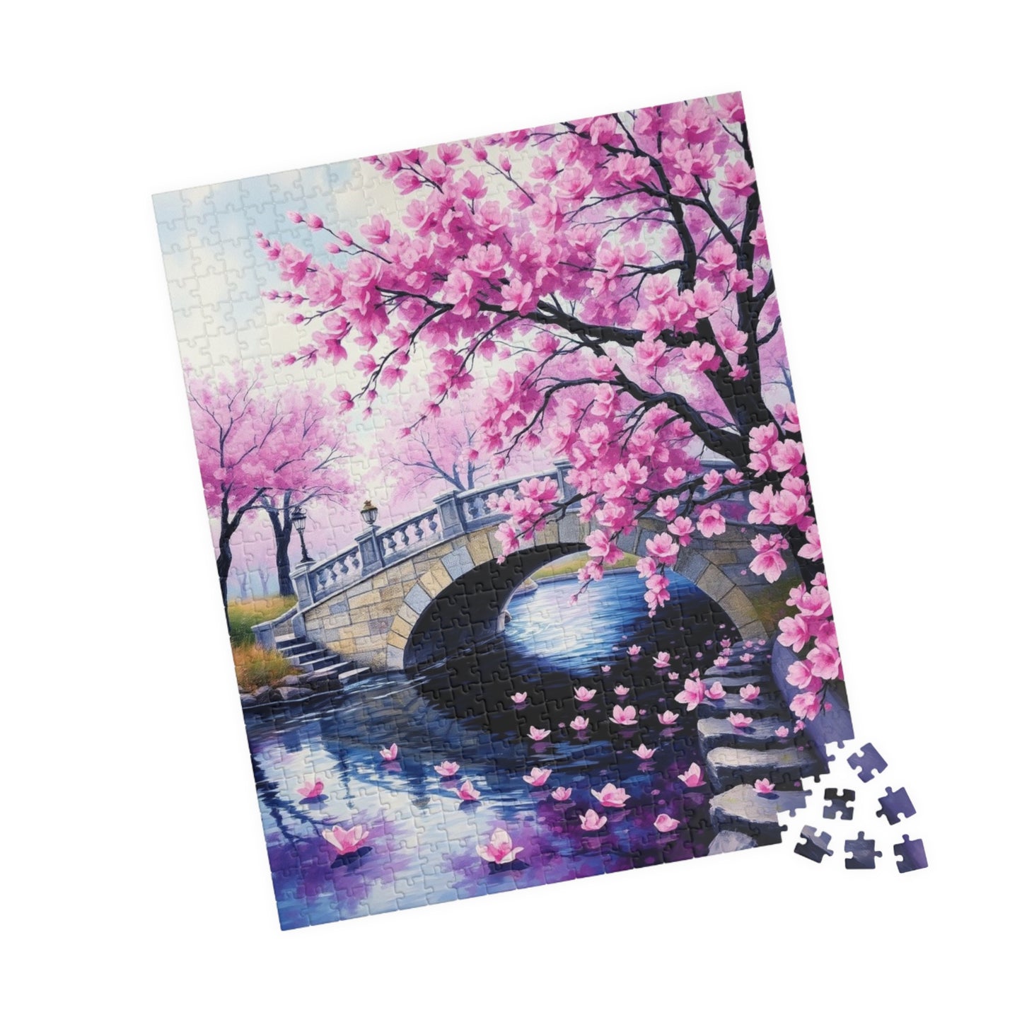 Cherry Blossom Puzzle, 110/252/520/1014-Piece Enchanted Landscape, Gift for Puzzle Lovers Puzzle The Puzzle Chest
