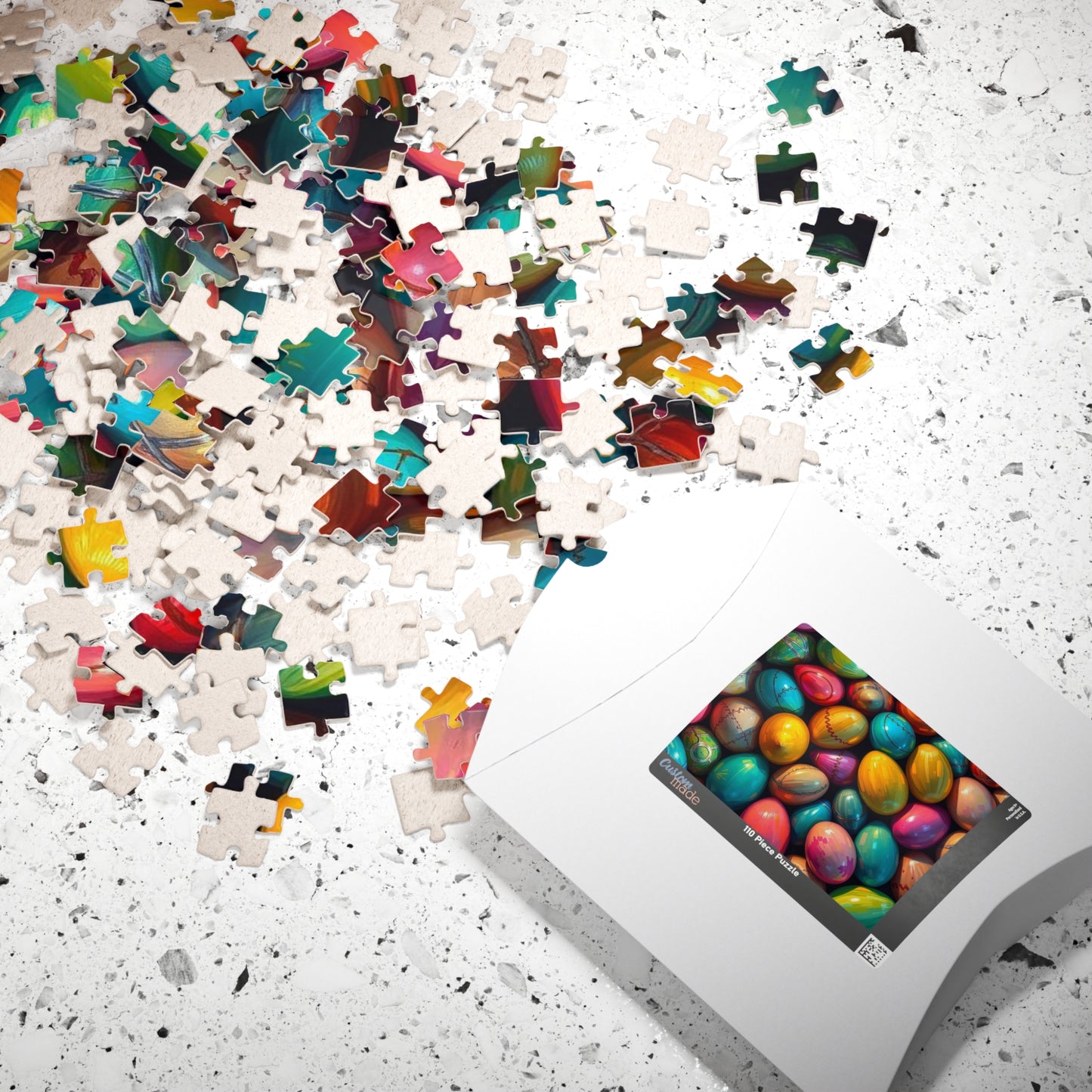 Colorful Easter Egg Puzzle, Collage Puzzle, Spring Puzzle Ideal for Family Activity, Adult DIY Craft, Family Fun Activity, Gift for Friends Puzzle The Puzzle Chest