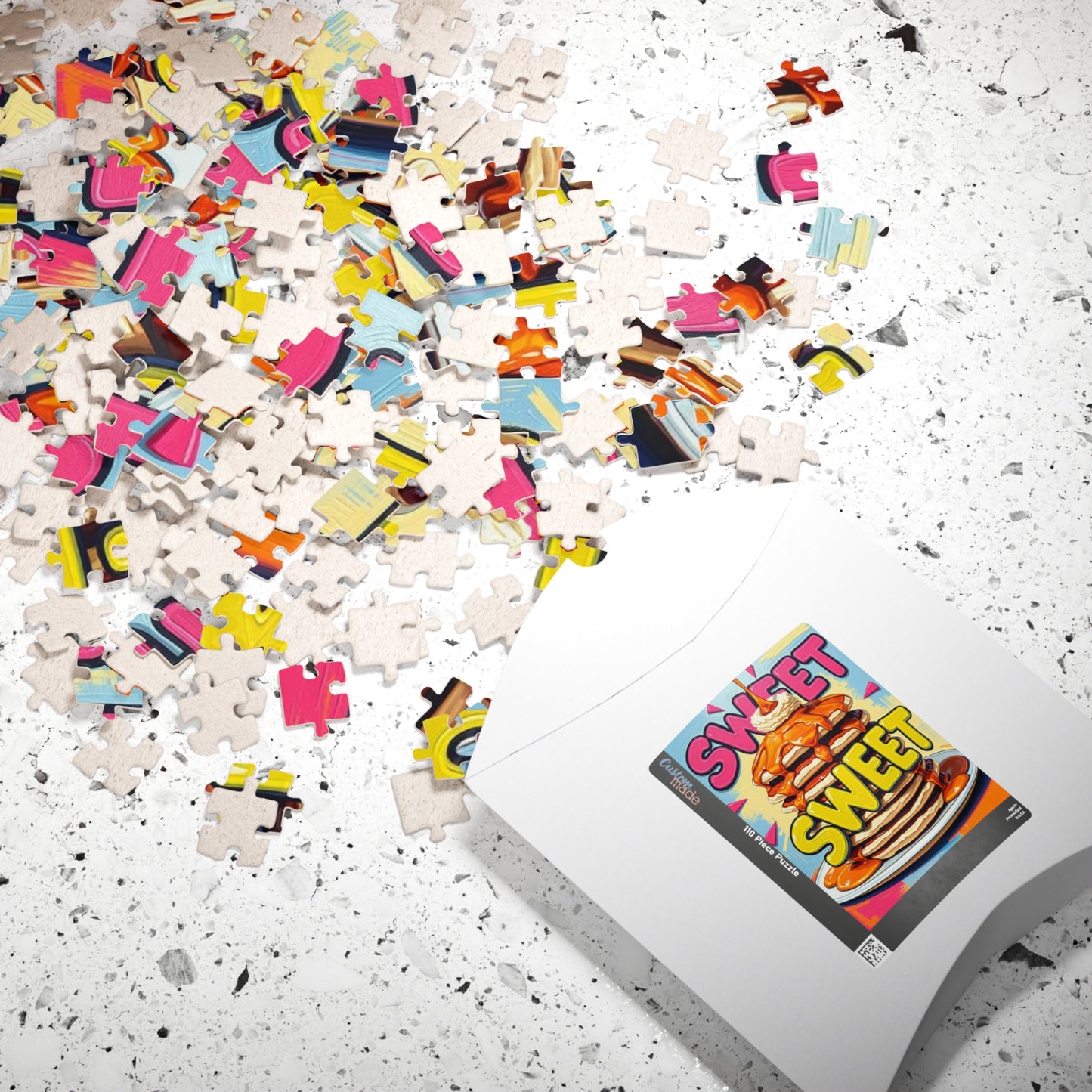Sweet Pancake Puzzle - Pop Art Jigsaw Game, Fun Family Activity, Perfect for Breakfast Lovers, Game Night, Gift for Foodies, 110-1014 pieces Puzzle The Puzzle Chest