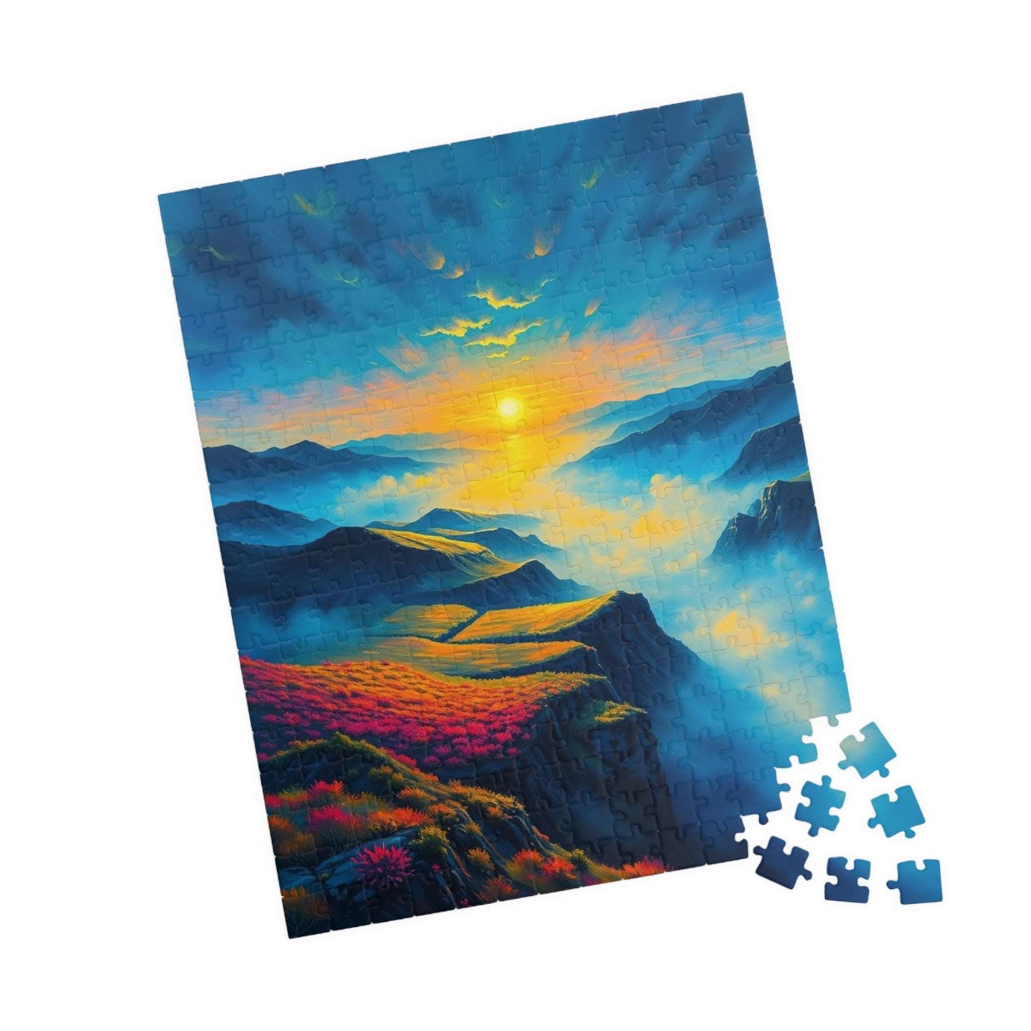 Serene Sunrise Jigsaw Puzzle - 110, 252, 520, 1014 pieces, Puzzle for Relaxation, Fun Family Bonding, Gift for Nature Lovers, Home Decor Puzzle The Puzzle Chest