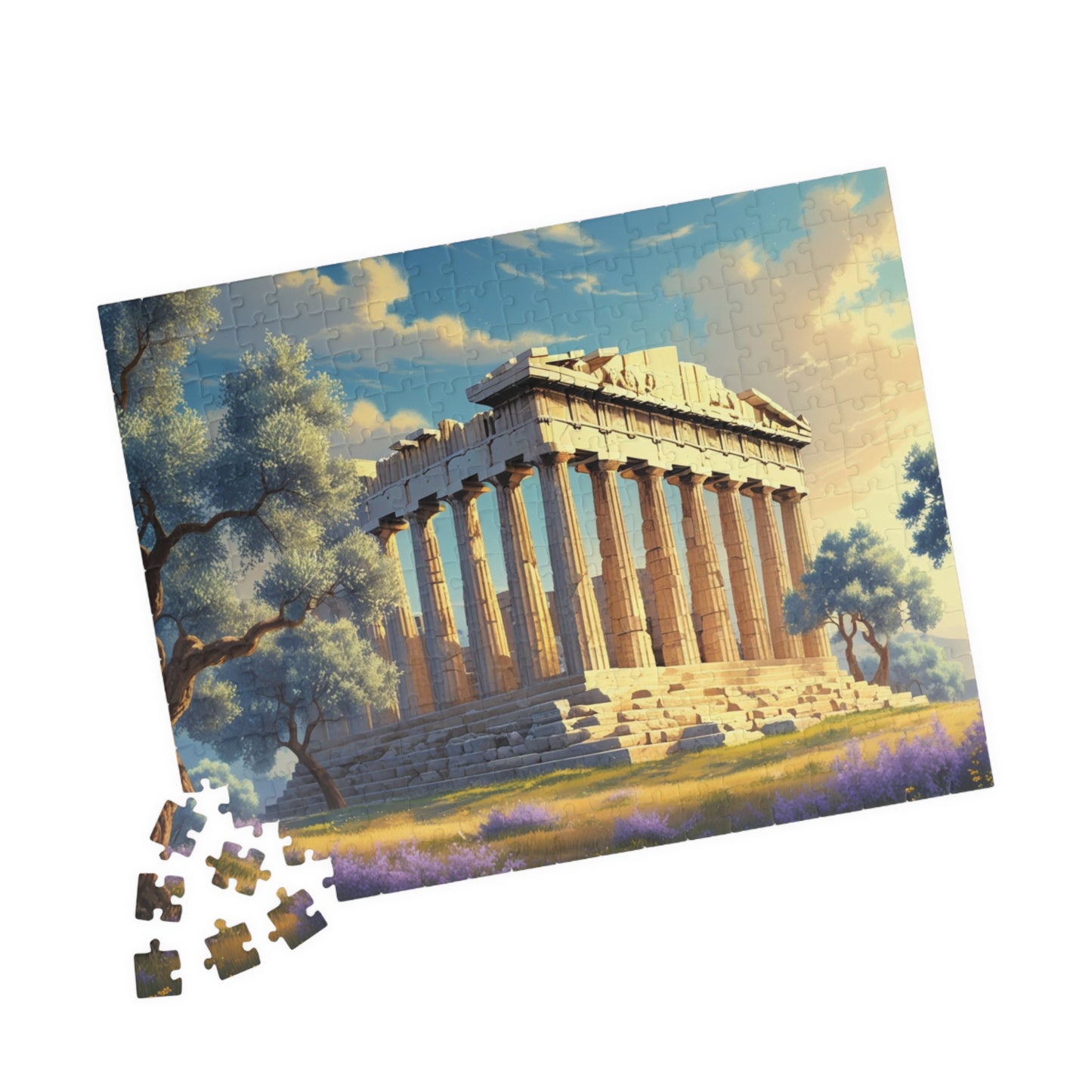 The Parthenon Jigsaw Puzzle - Athens Landmark, 110, 252, 520, 1014-piece Game Ideal for Game Nights, Solo Fun, Gift for Friends Puzzle The Puzzle Chest
