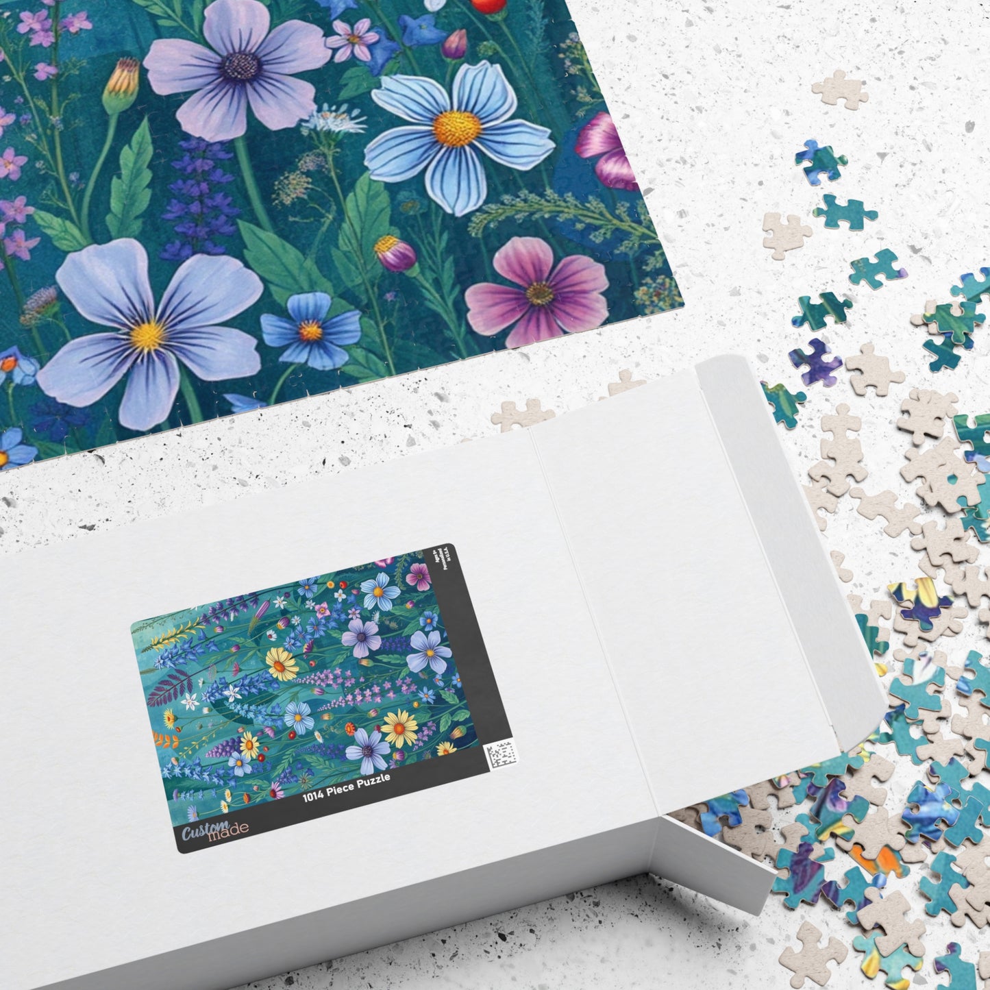 Floral Jigsaw Puzzle | Fun Activity for Adults, Family Game, Flower Lover Gift for Friends Holiday or Birthday, Jigsaw Challenge Puzzle The Puzzle Chest